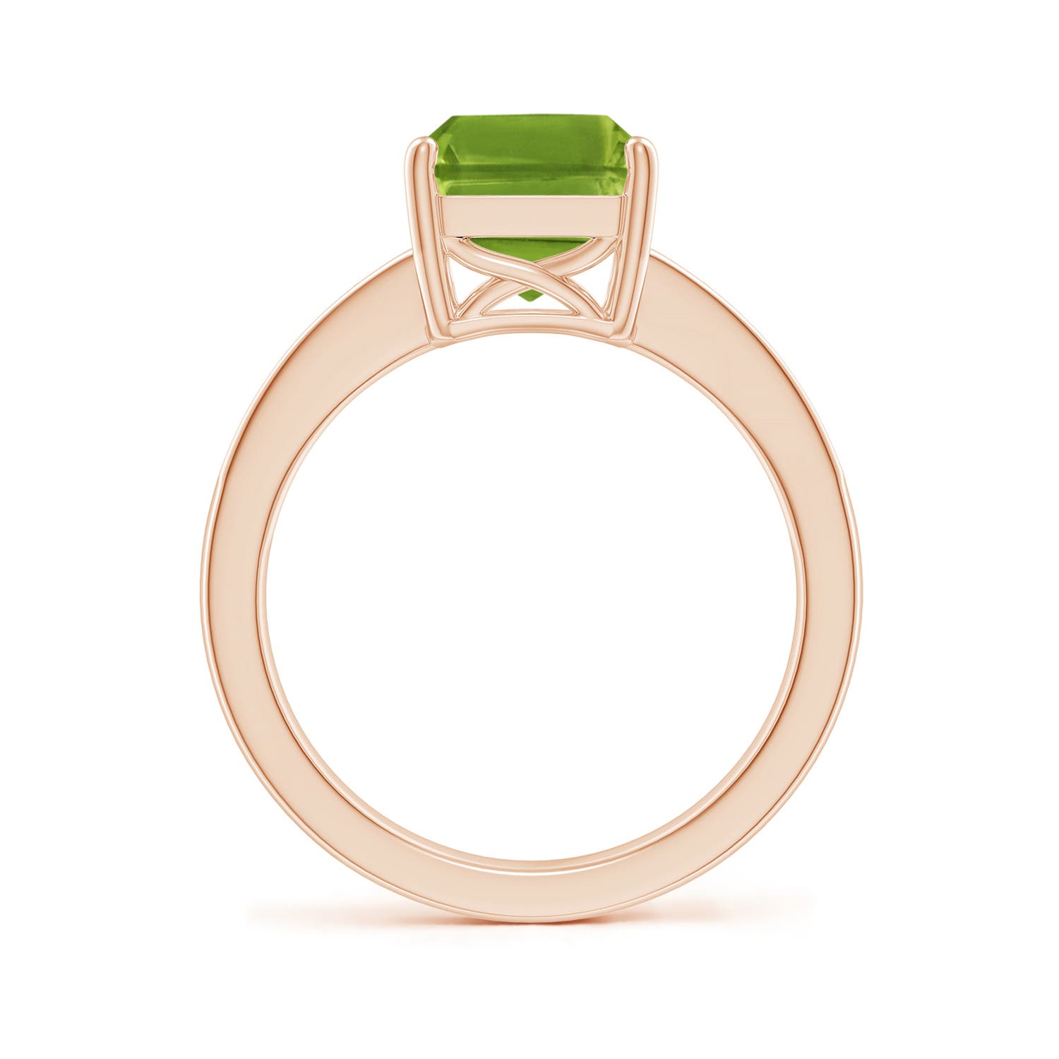 AAAA - Peridot / 3.47 CT / 14 KT Rose Gold