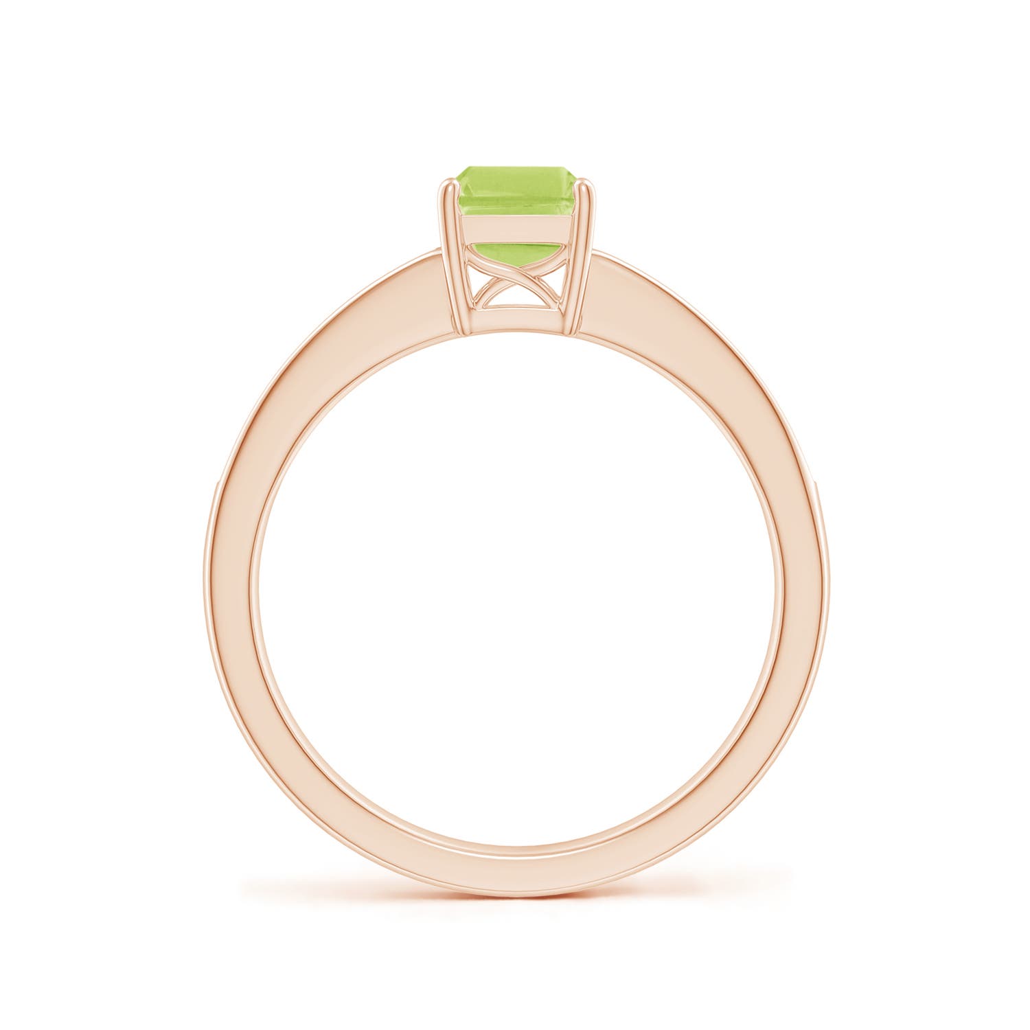 A - Peridot / 1.13 CT / 14 KT Rose Gold