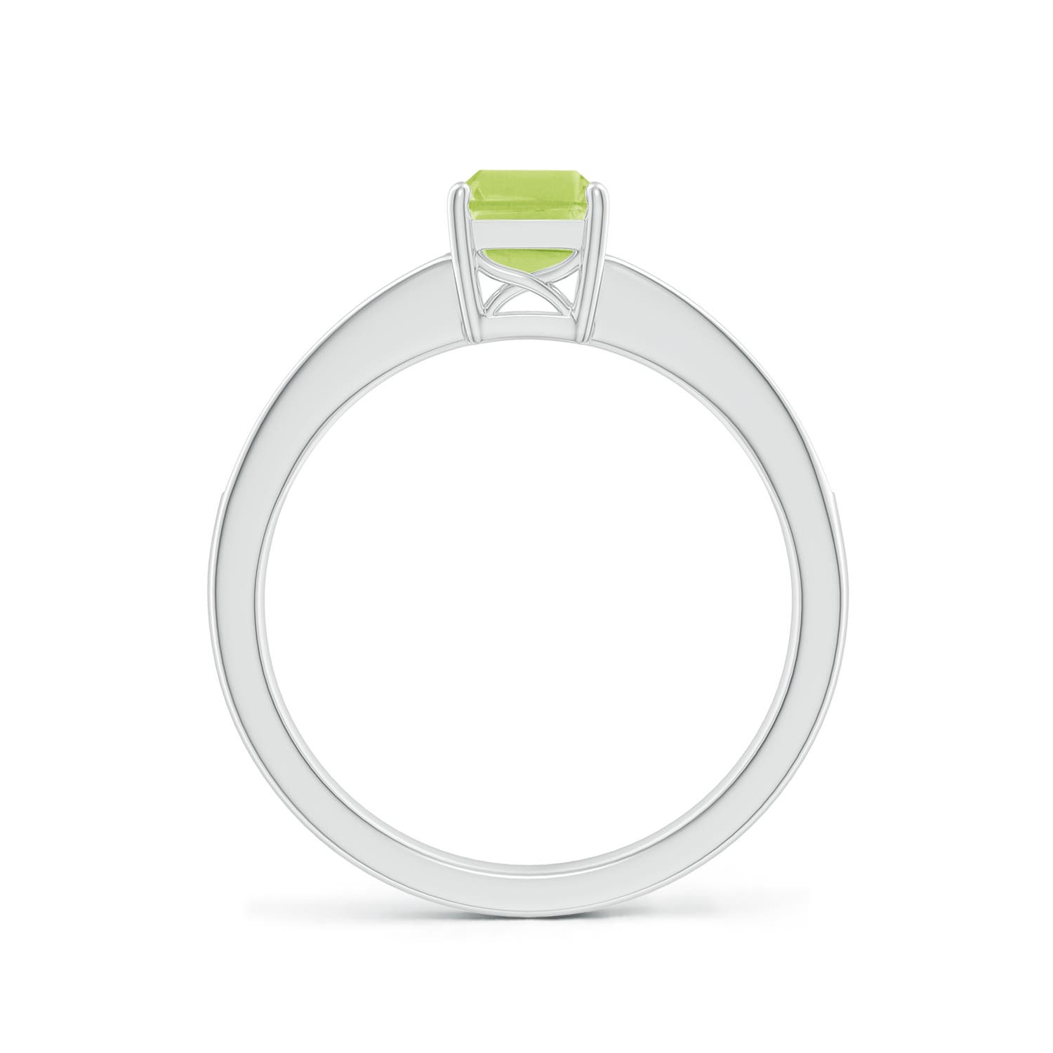 A - Peridot / 1.13 CT / 14 KT White Gold