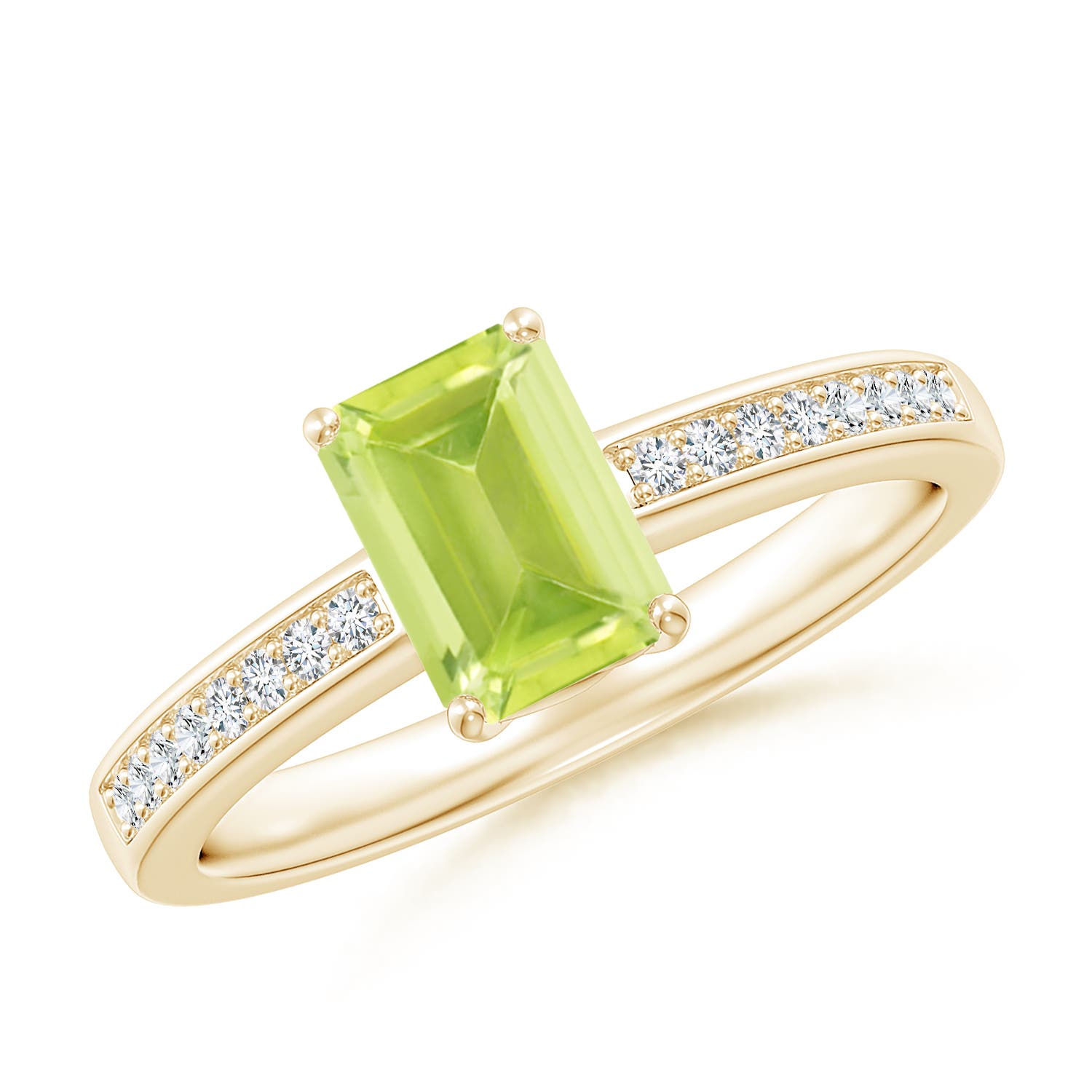 A - Peridot / 1.13 CT / 14 KT Yellow Gold