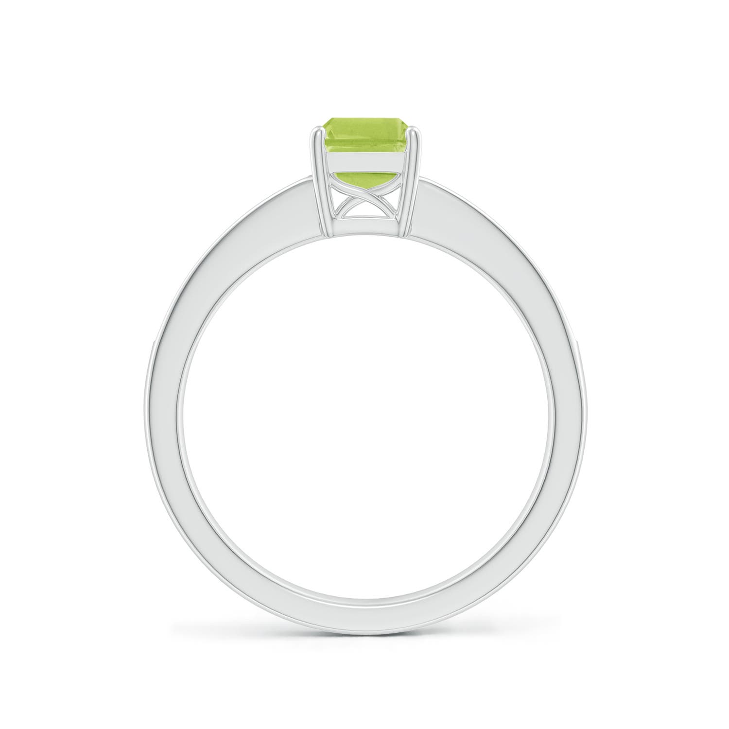 AA - Peridot / 1.13 CT / 14 KT White Gold