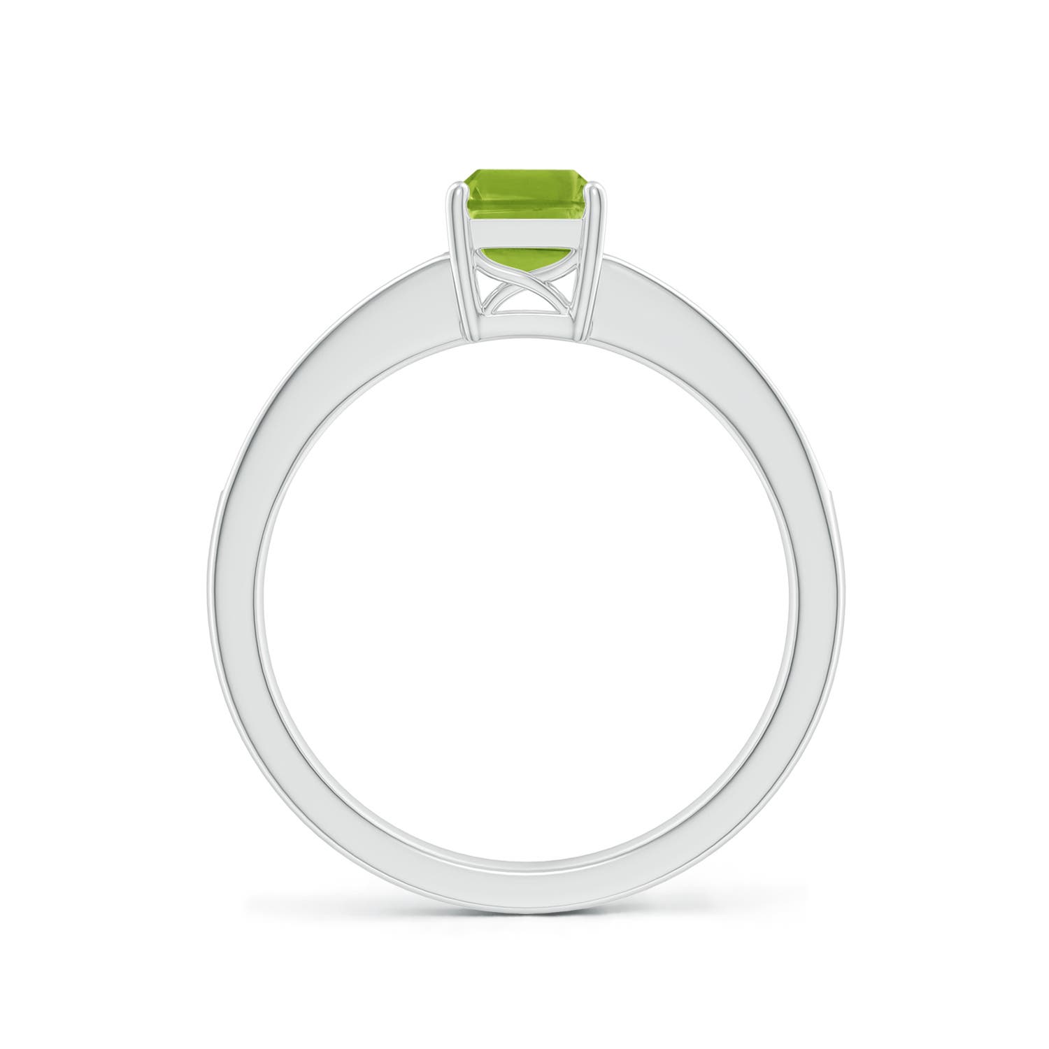 AAA - Peridot / 1.13 CT / 14 KT White Gold