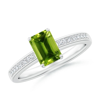 Emerald Cut AAAA Peridot