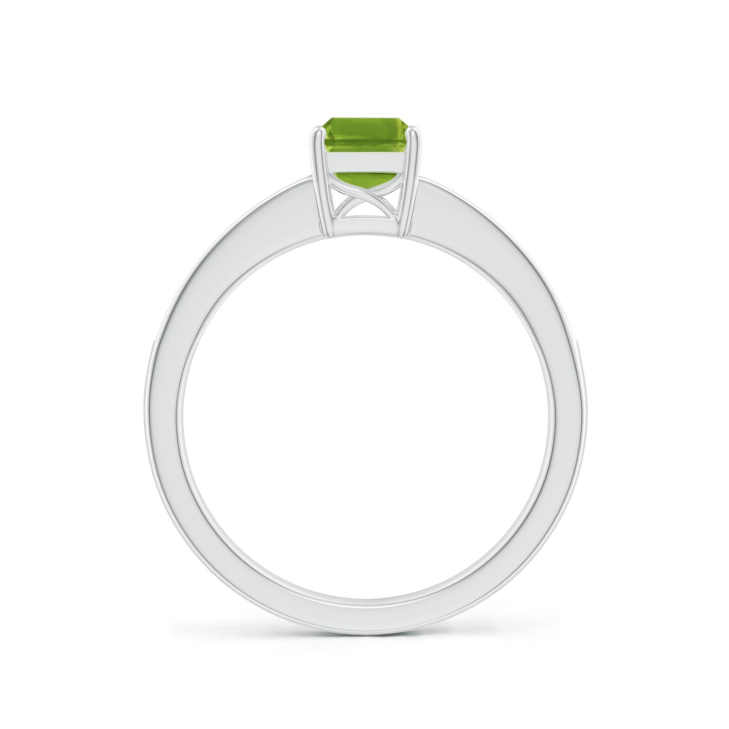 AAAA - Peridot / 1.13 CT / 14 KT White Gold