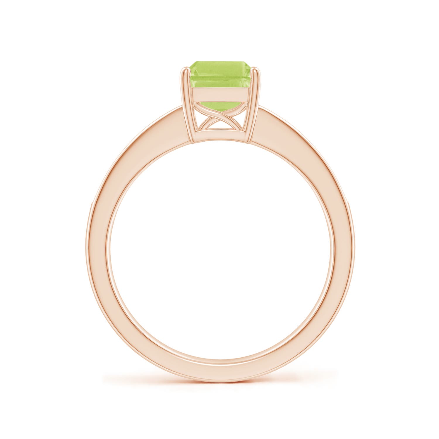 A - Peridot / 1.74 CT / 14 KT Rose Gold