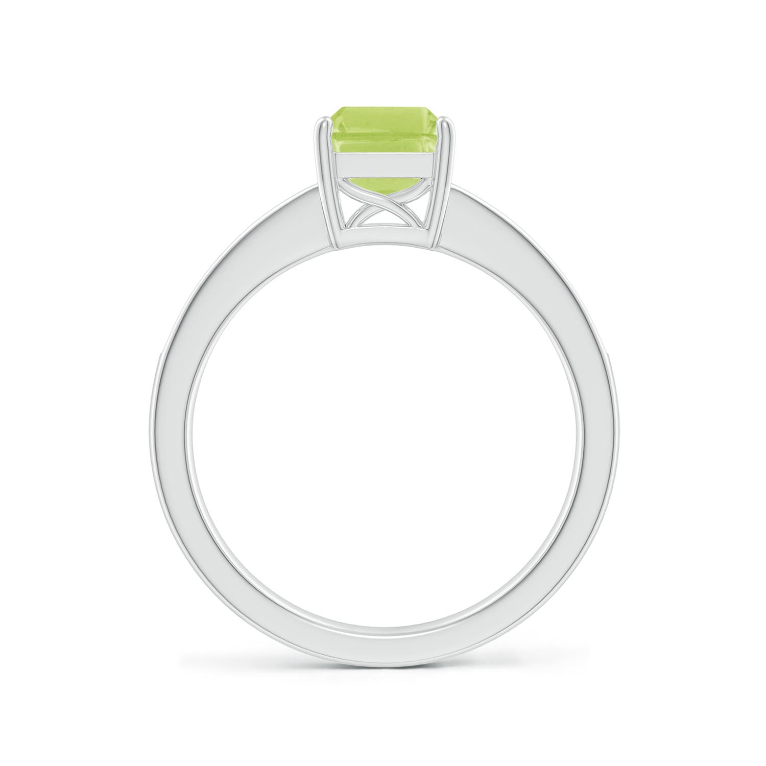 A - Peridot / 1.74 CT / 14 KT White Gold