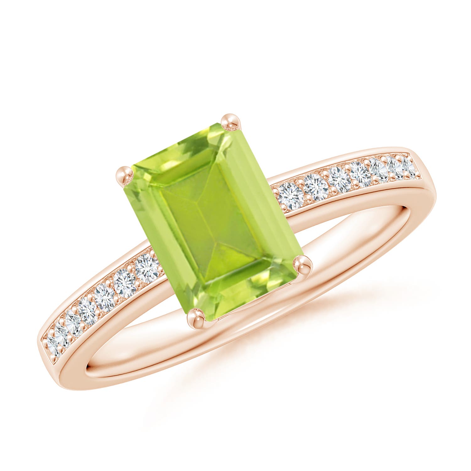 AA - Peridot / 1.74 CT / 14 KT Rose Gold