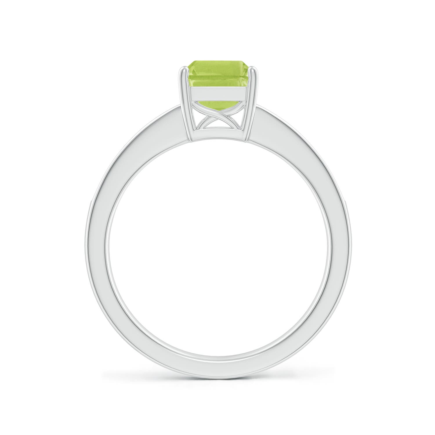 AA - Peridot / 1.74 CT / 14 KT White Gold