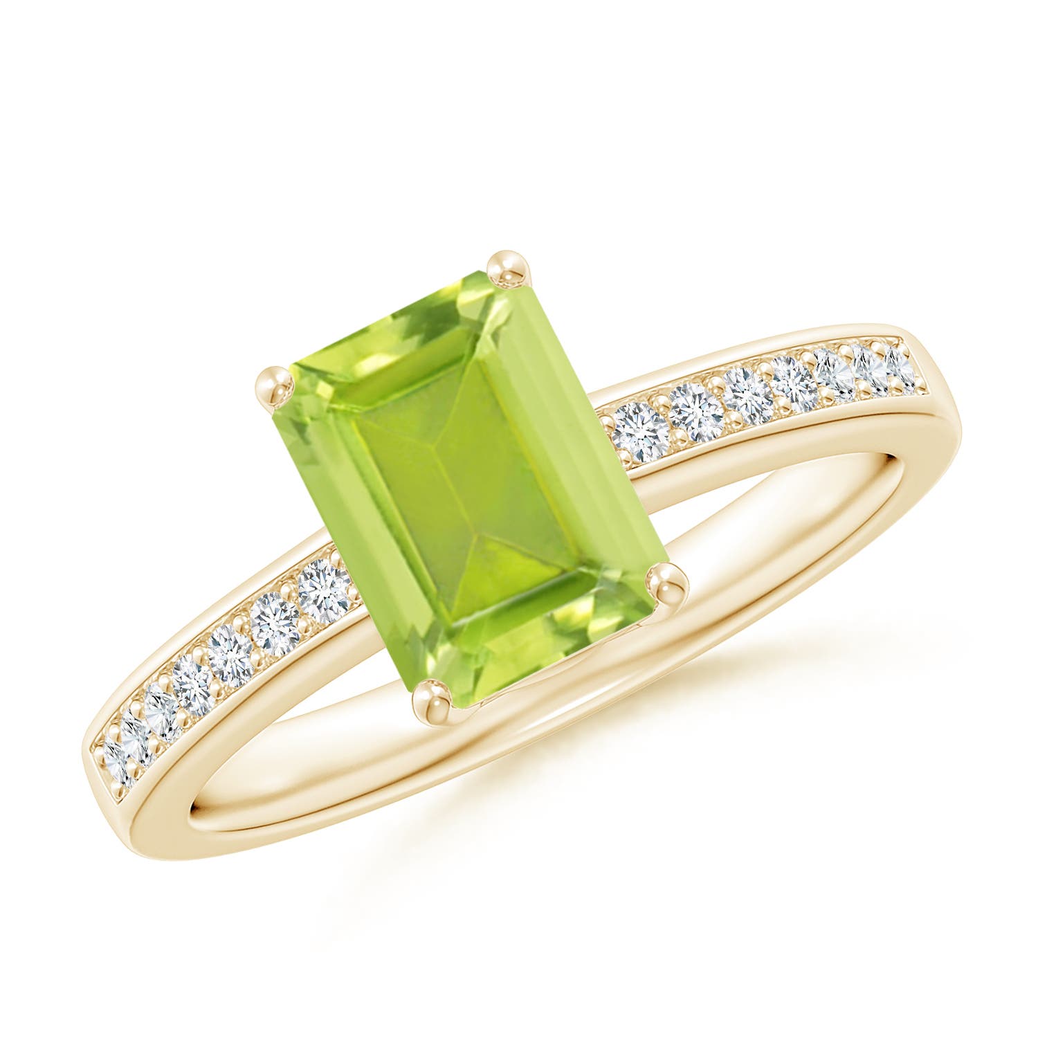 AA - Peridot / 1.74 CT / 14 KT Yellow Gold