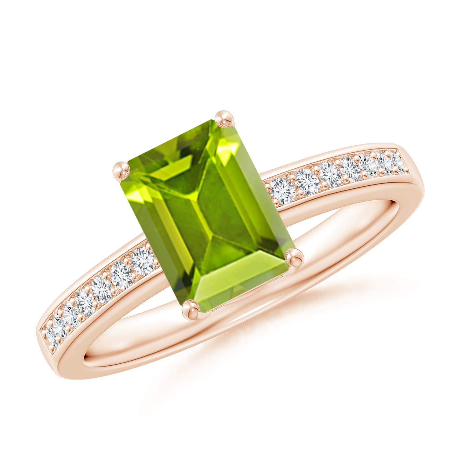 AAA - Peridot / 1.74 CT / 14 KT Rose Gold