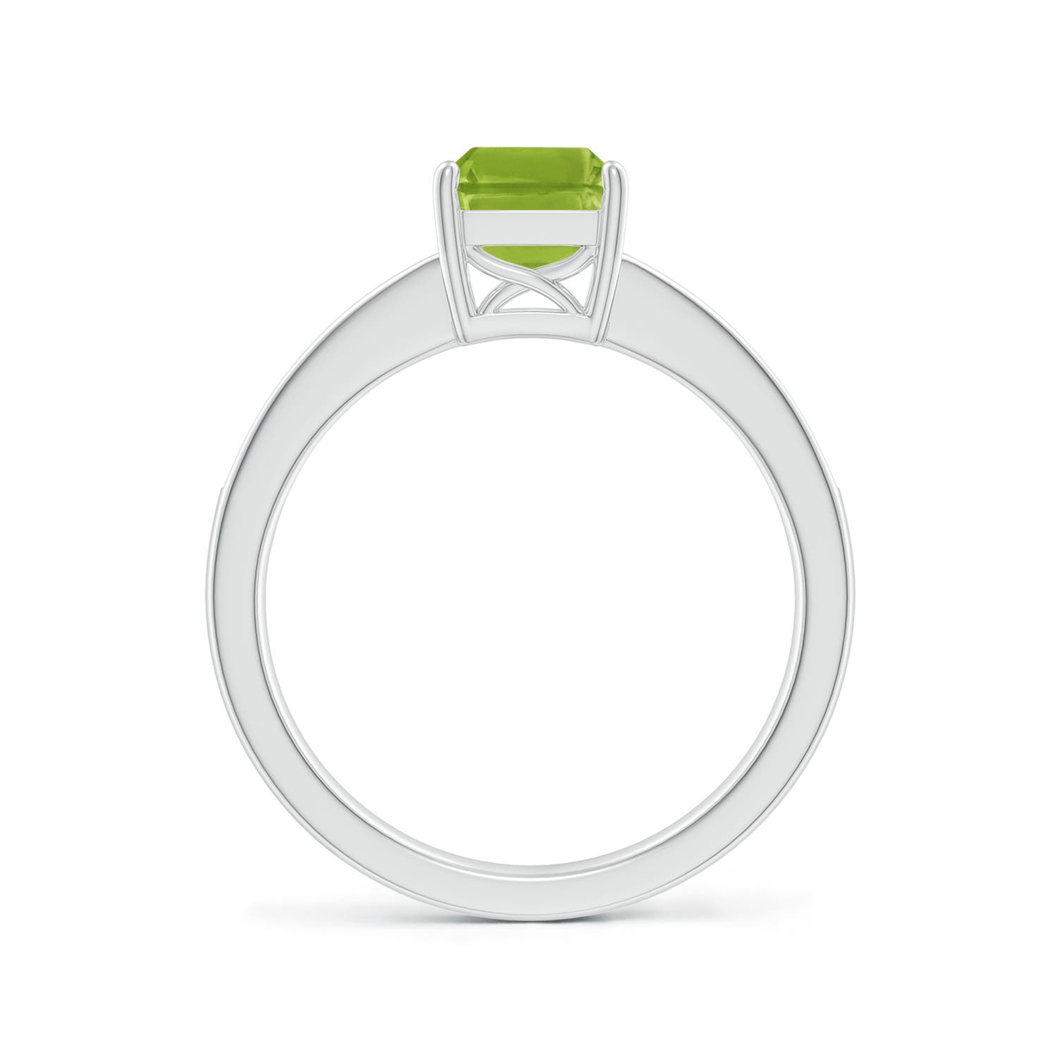 AAA - Peridot / 1.74 CT / 14 KT White Gold