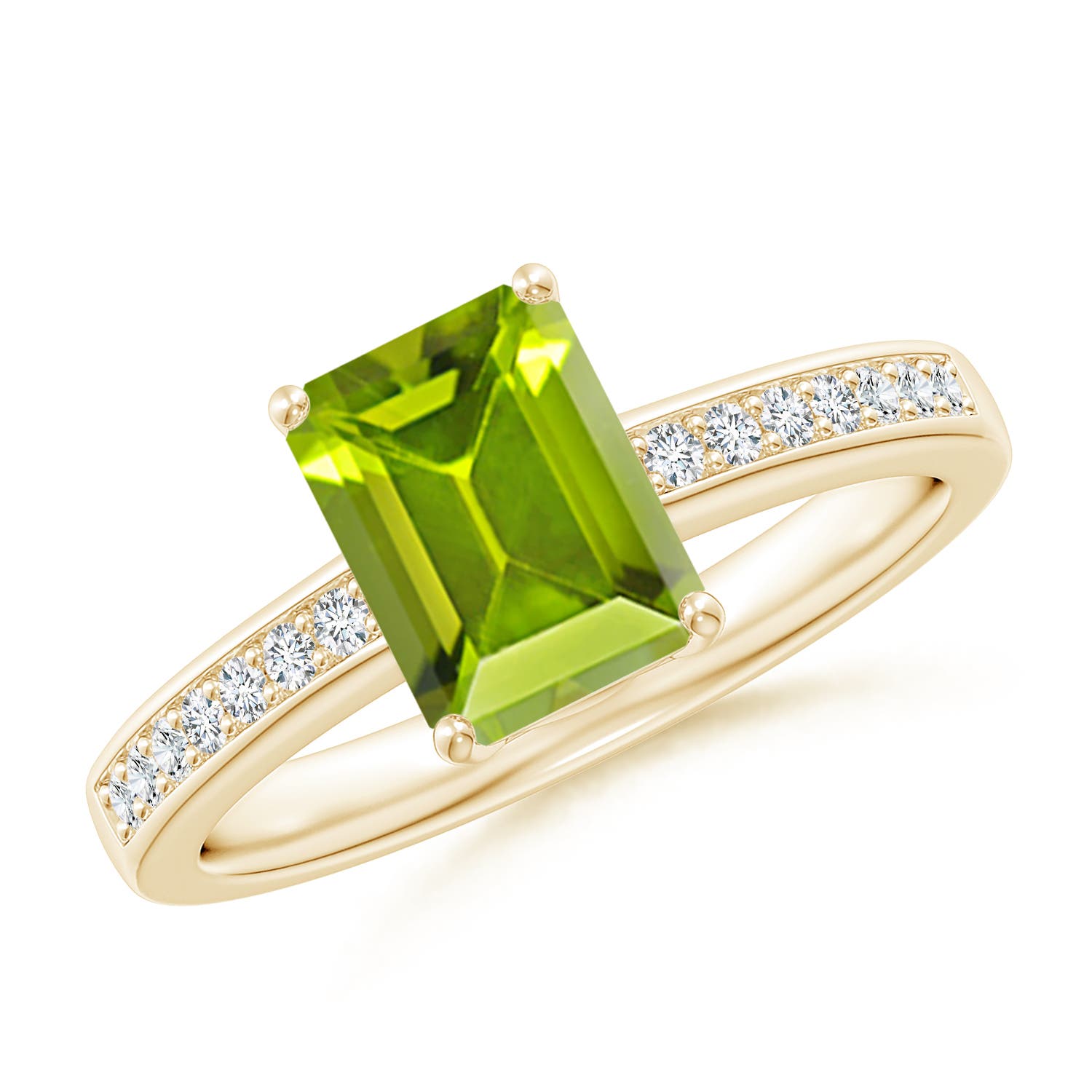 AAA - Peridot / 1.74 CT / 14 KT Yellow Gold