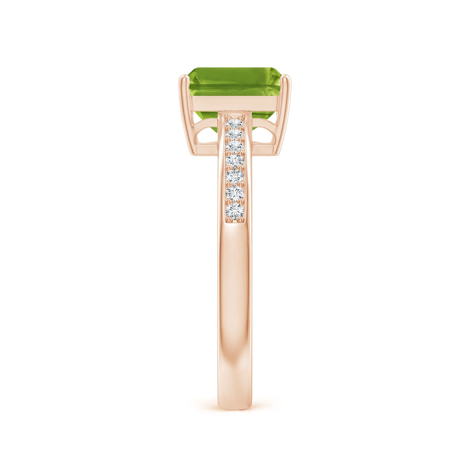 AAAA - Peridot / 1.74 CT / 14 KT Rose Gold