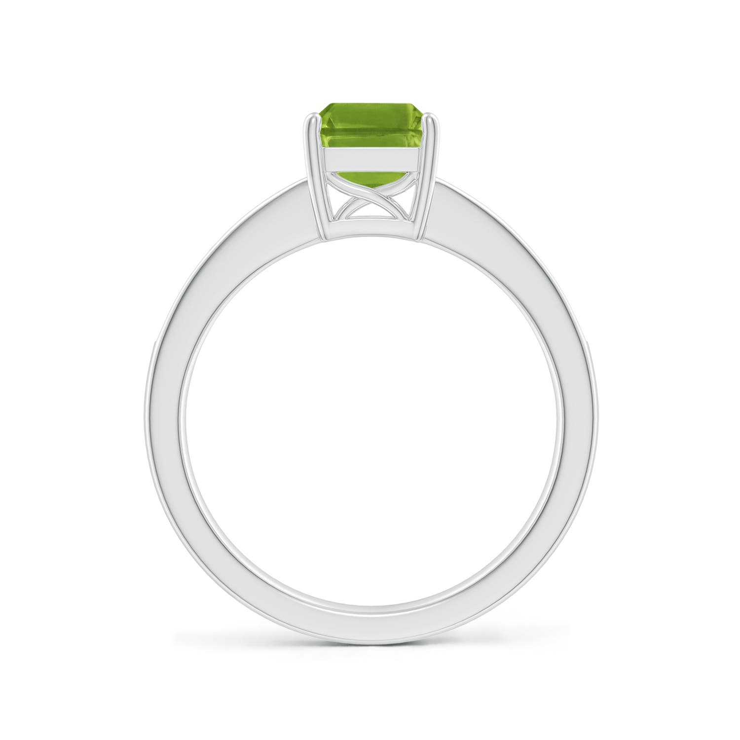 AAAA - Peridot / 1.74 CT / 14 KT White Gold