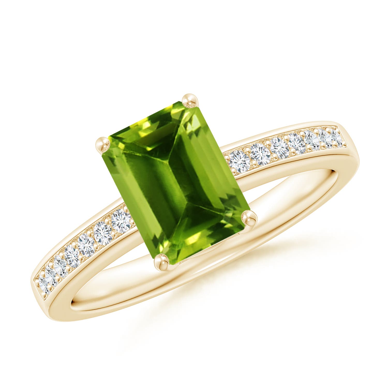 AAAA - Peridot / 1.74 CT / 14 KT Yellow Gold