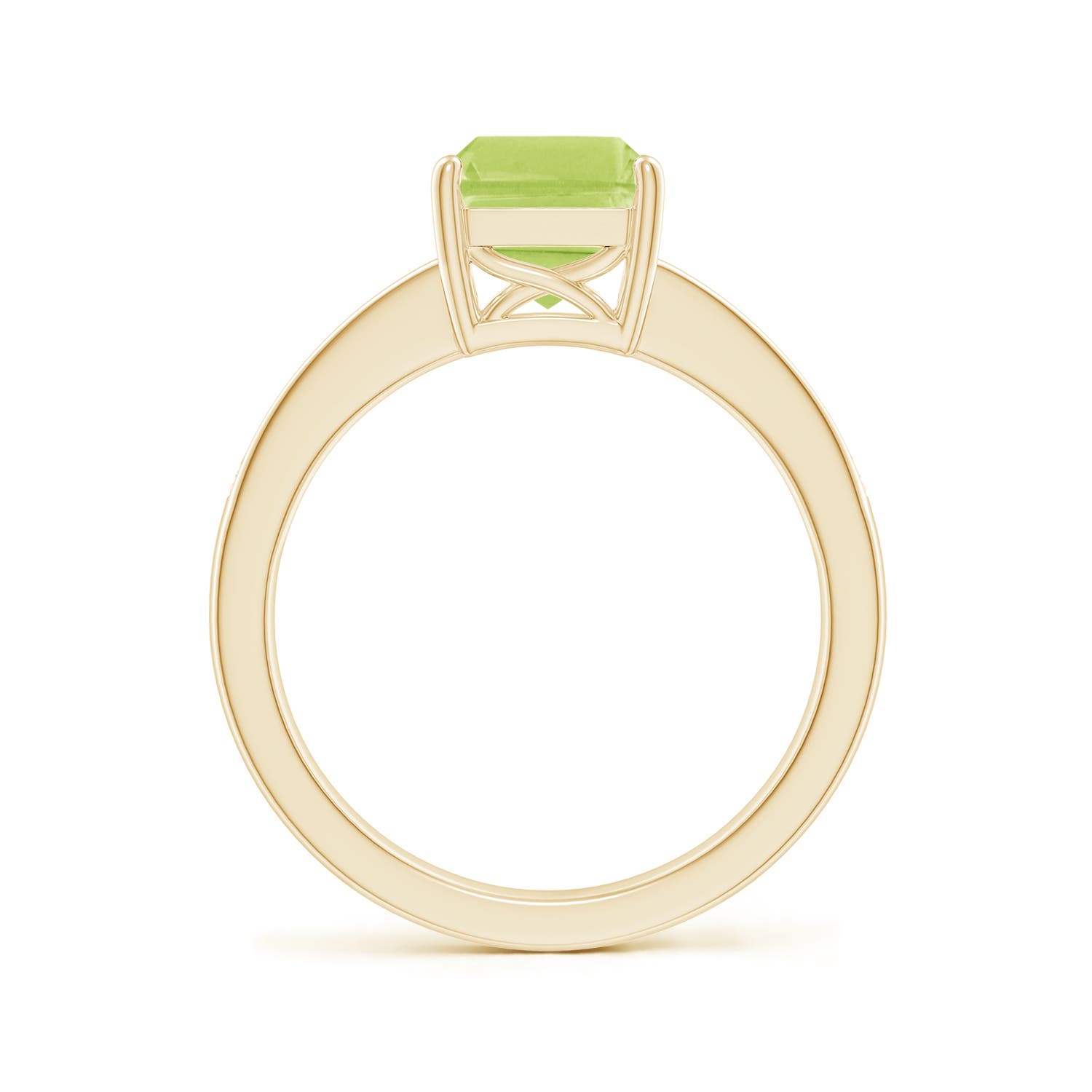 A - Peridot / 2.49 CT / 14 KT Yellow Gold