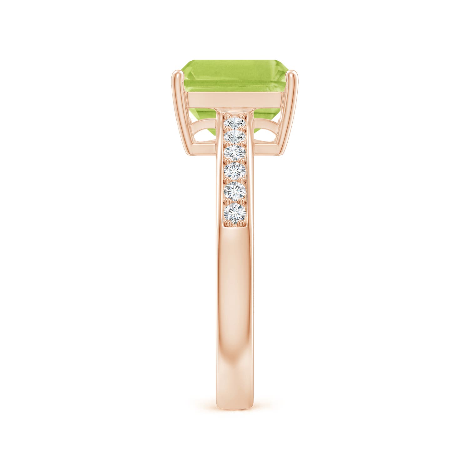 AA - Peridot / 2.49 CT / 14 KT Rose Gold