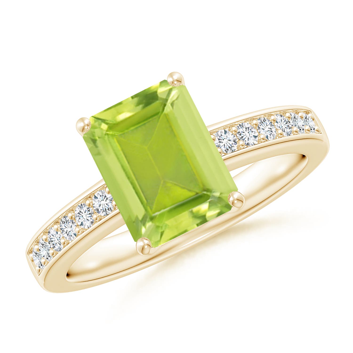 AA - Peridot / 2.49 CT / 14 KT Yellow Gold