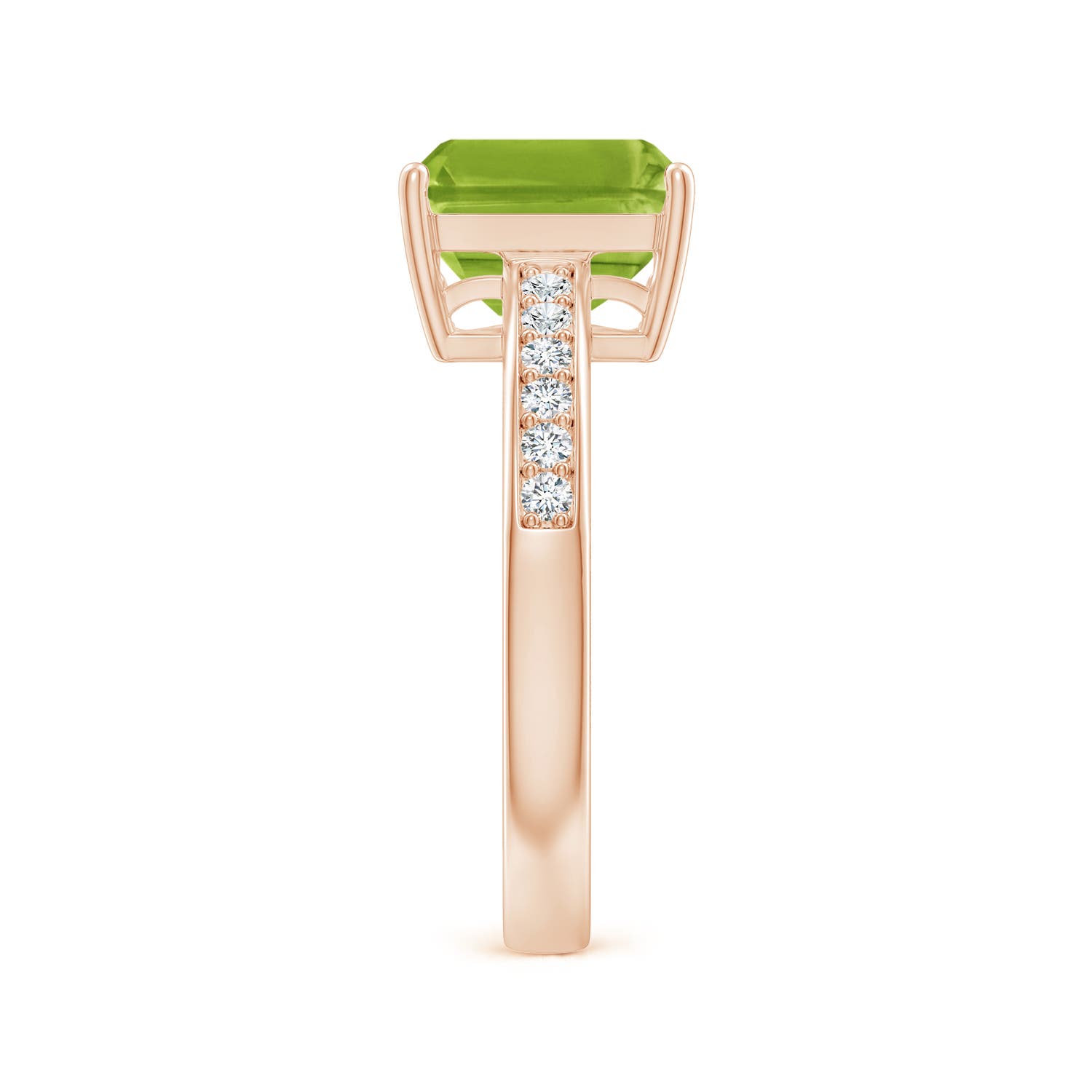 AAA - Peridot / 2.49 CT / 14 KT Rose Gold