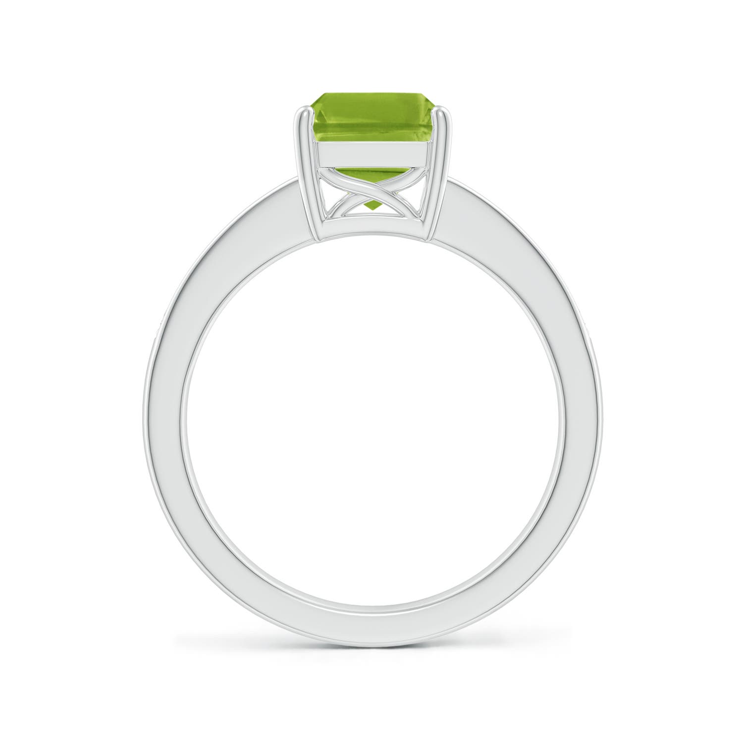 AAA - Peridot / 2.49 CT / 14 KT White Gold