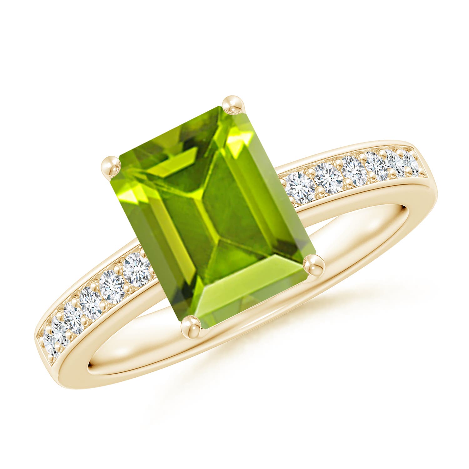 AAA - Peridot / 2.49 CT / 14 KT Yellow Gold