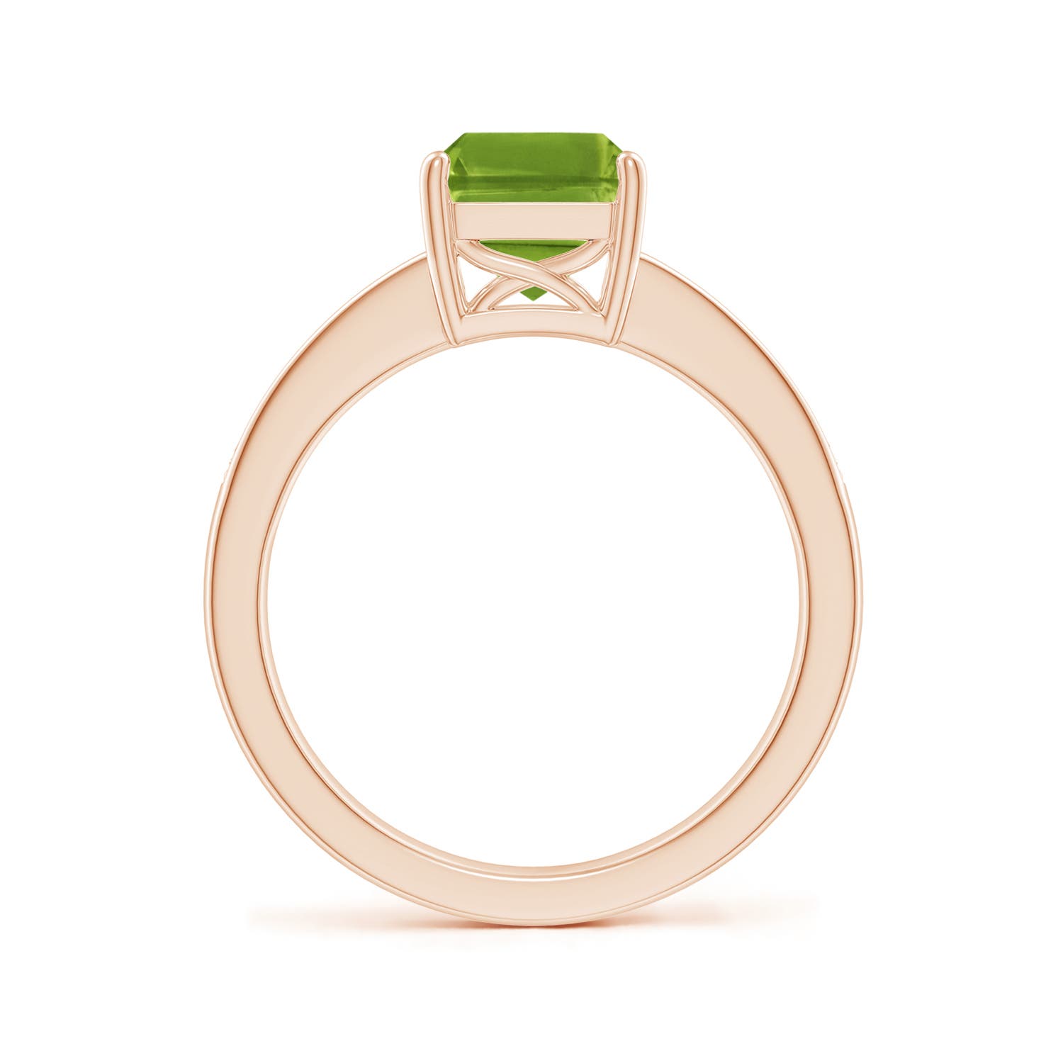 AAAA - Peridot / 2.49 CT / 14 KT Rose Gold