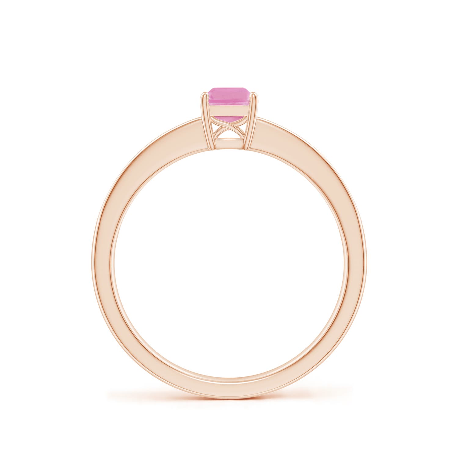 A - Pink Sapphire / 0.76 CT / 14 KT Rose Gold