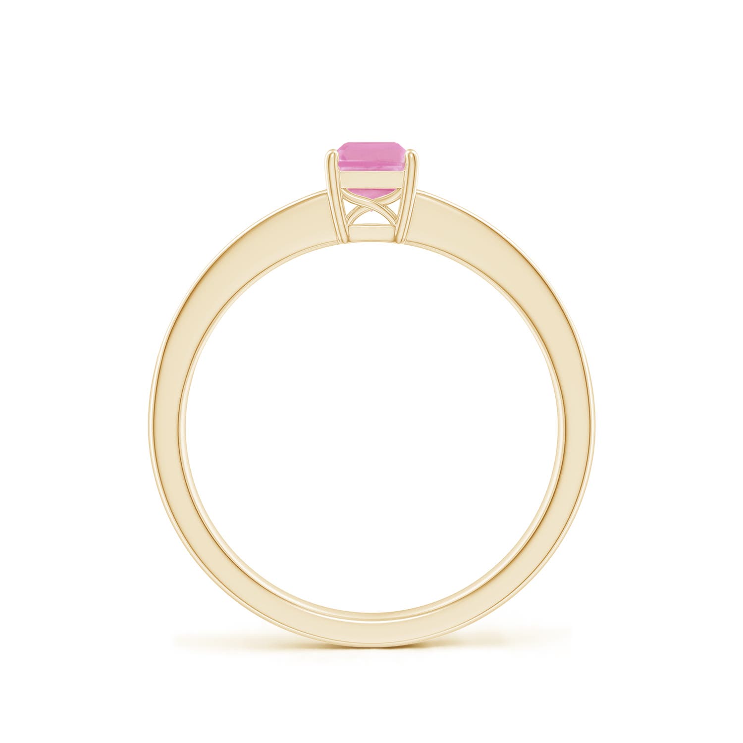 A - Pink Sapphire / 0.76 CT / 14 KT Yellow Gold