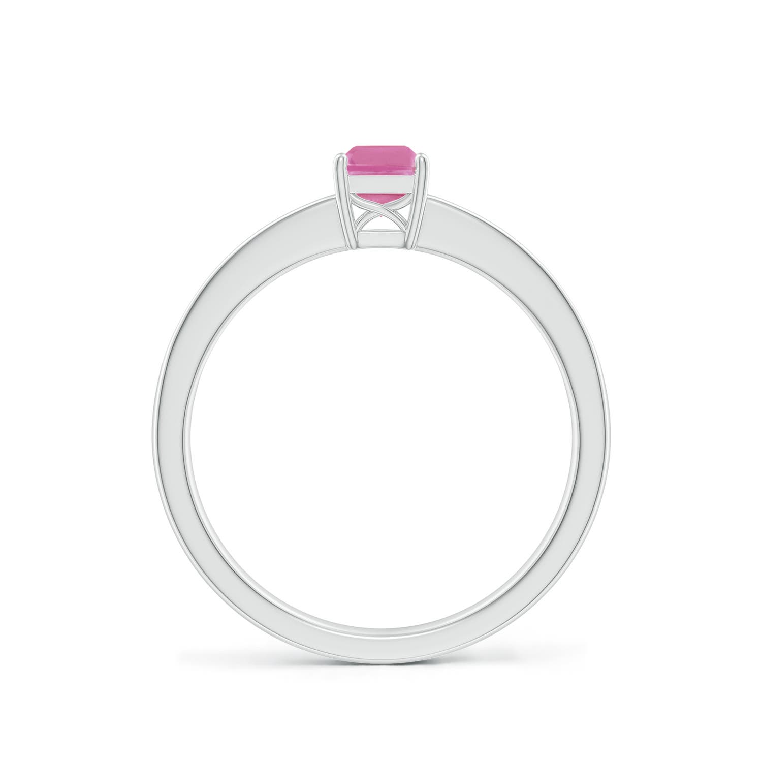 AA - Pink Sapphire / 0.76 CT / 14 KT White Gold