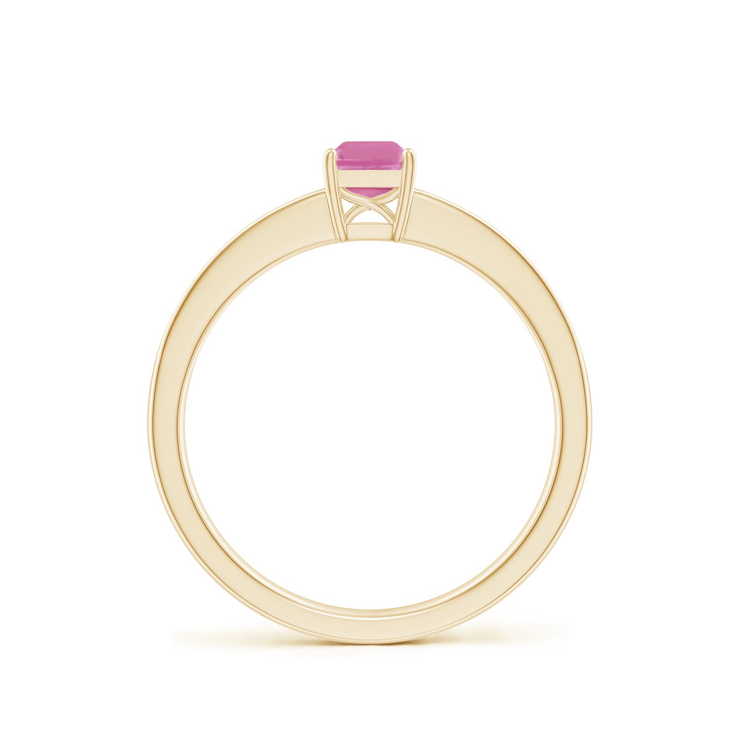 AA - Pink Sapphire / 0.76 CT / 14 KT Yellow Gold