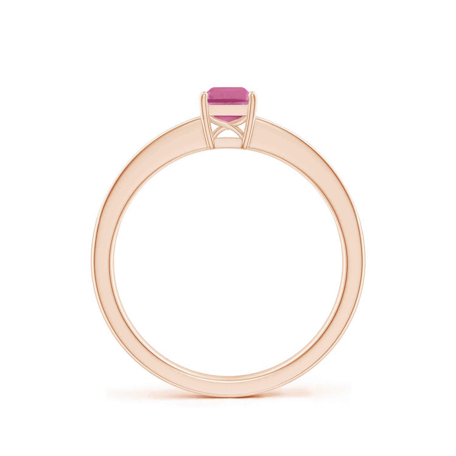 AAA - Pink Sapphire / 0.76 CT / 14 KT Rose Gold