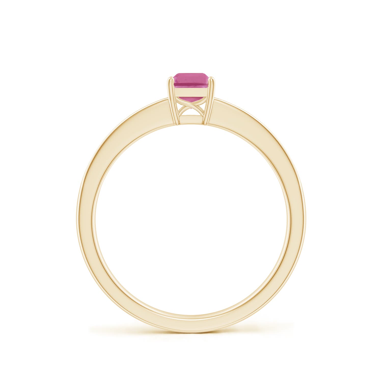 AAA - Pink Sapphire / 0.76 CT / 14 KT Yellow Gold