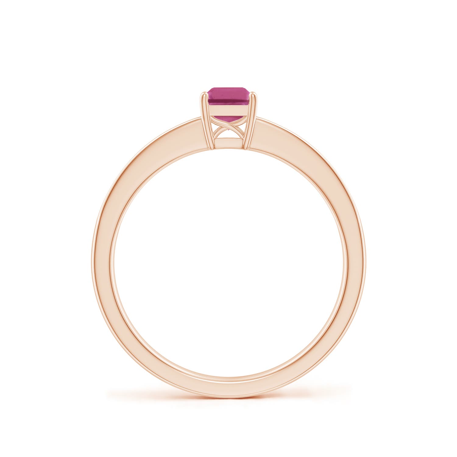 AAAA - Pink Sapphire / 0.76 CT / 14 KT Rose Gold