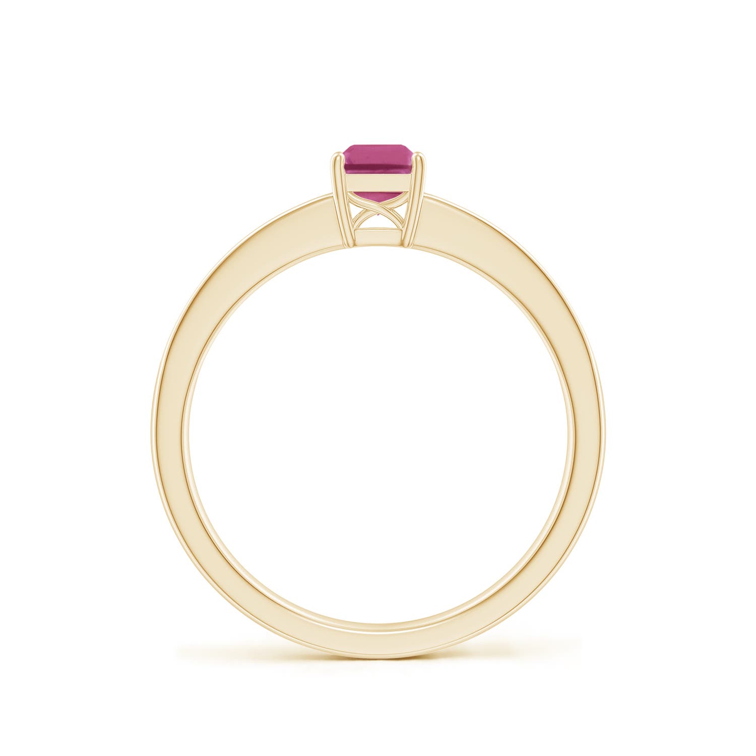 AAAA - Pink Sapphire / 0.76 CT / 14 KT Yellow Gold