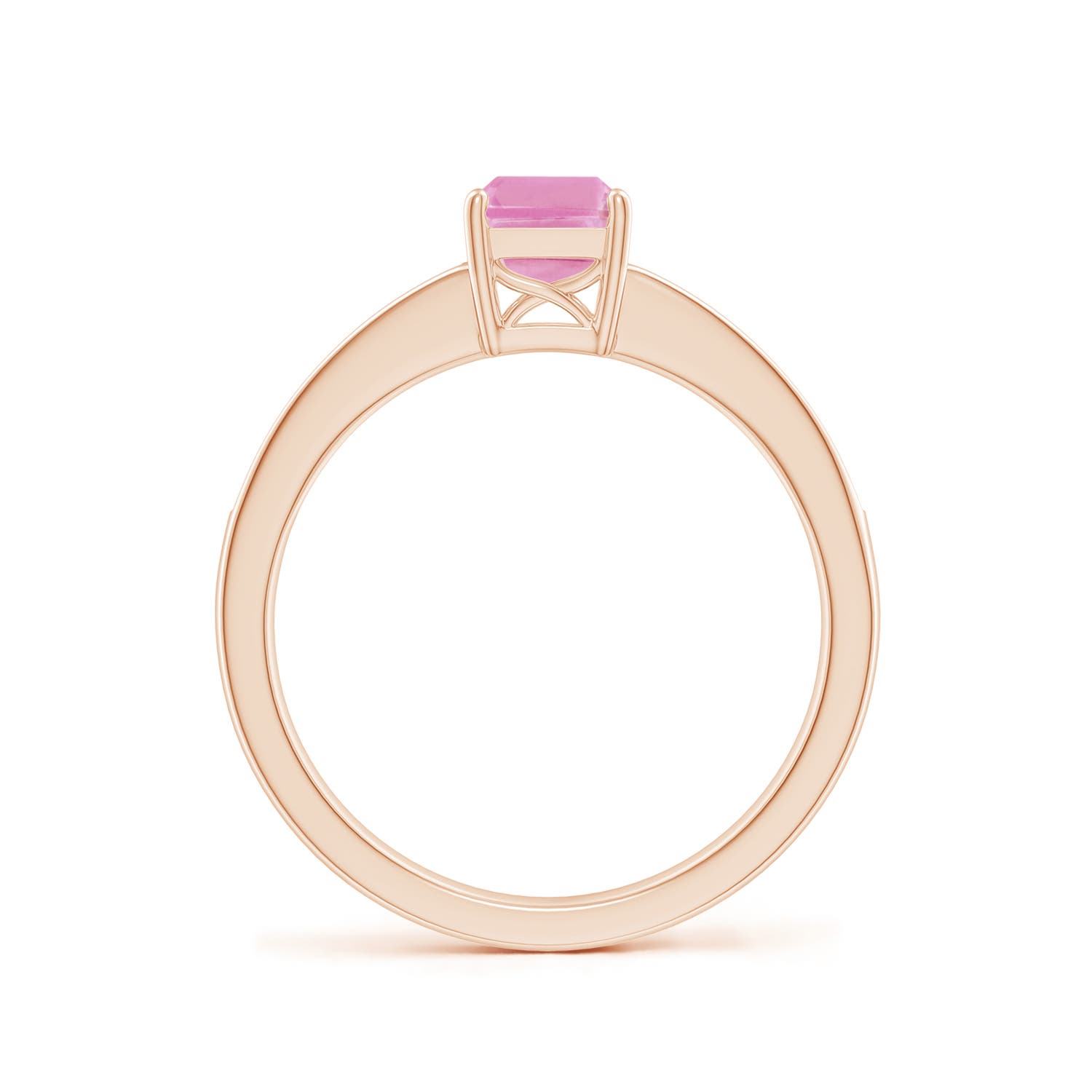 A - Pink Sapphire / 1.28 CT / 14 KT Rose Gold