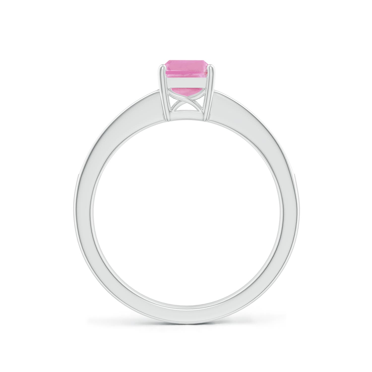 A - Pink Sapphire / 1.28 CT / 14 KT White Gold