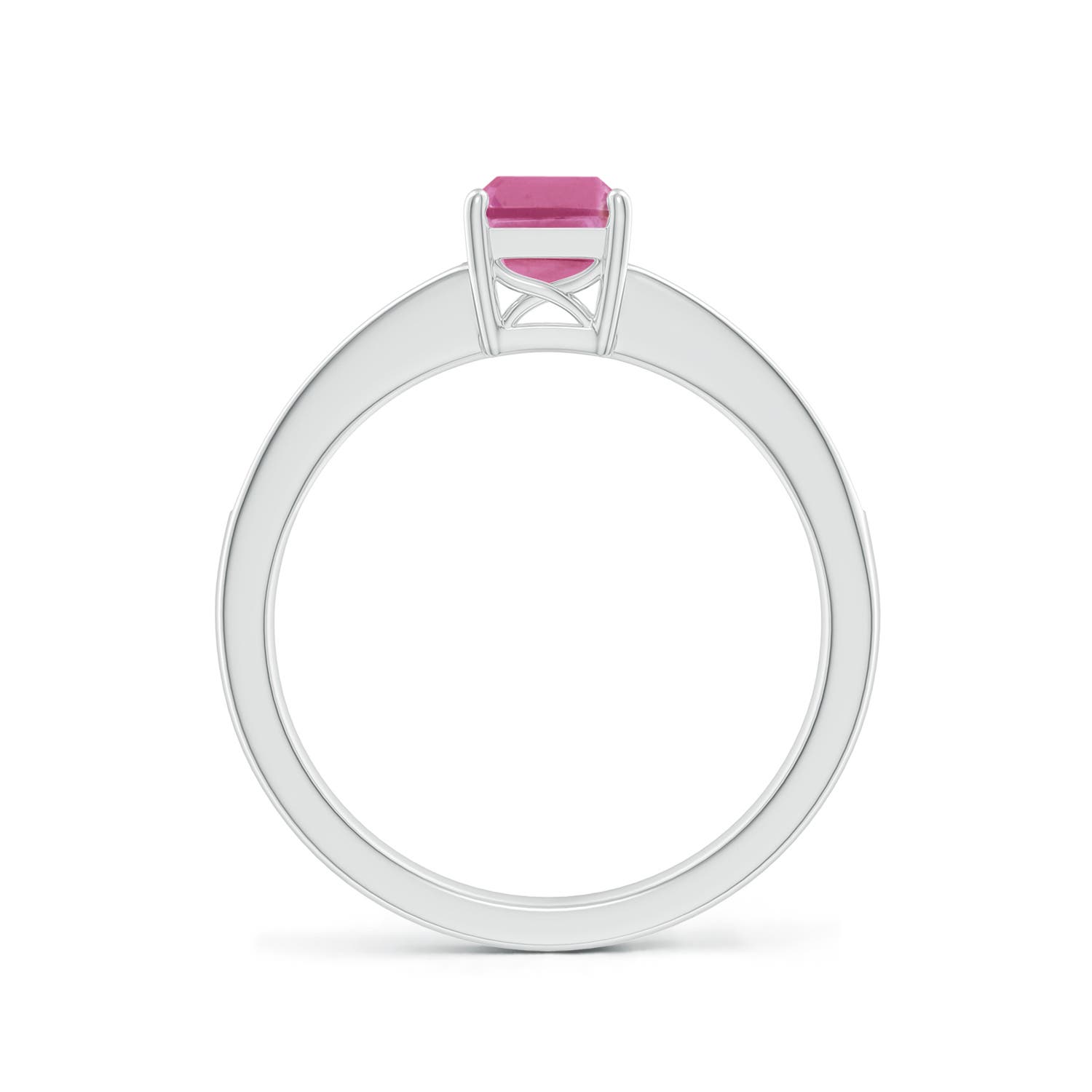 AAA - Pink Sapphire / 1.28 CT / 14 KT White Gold