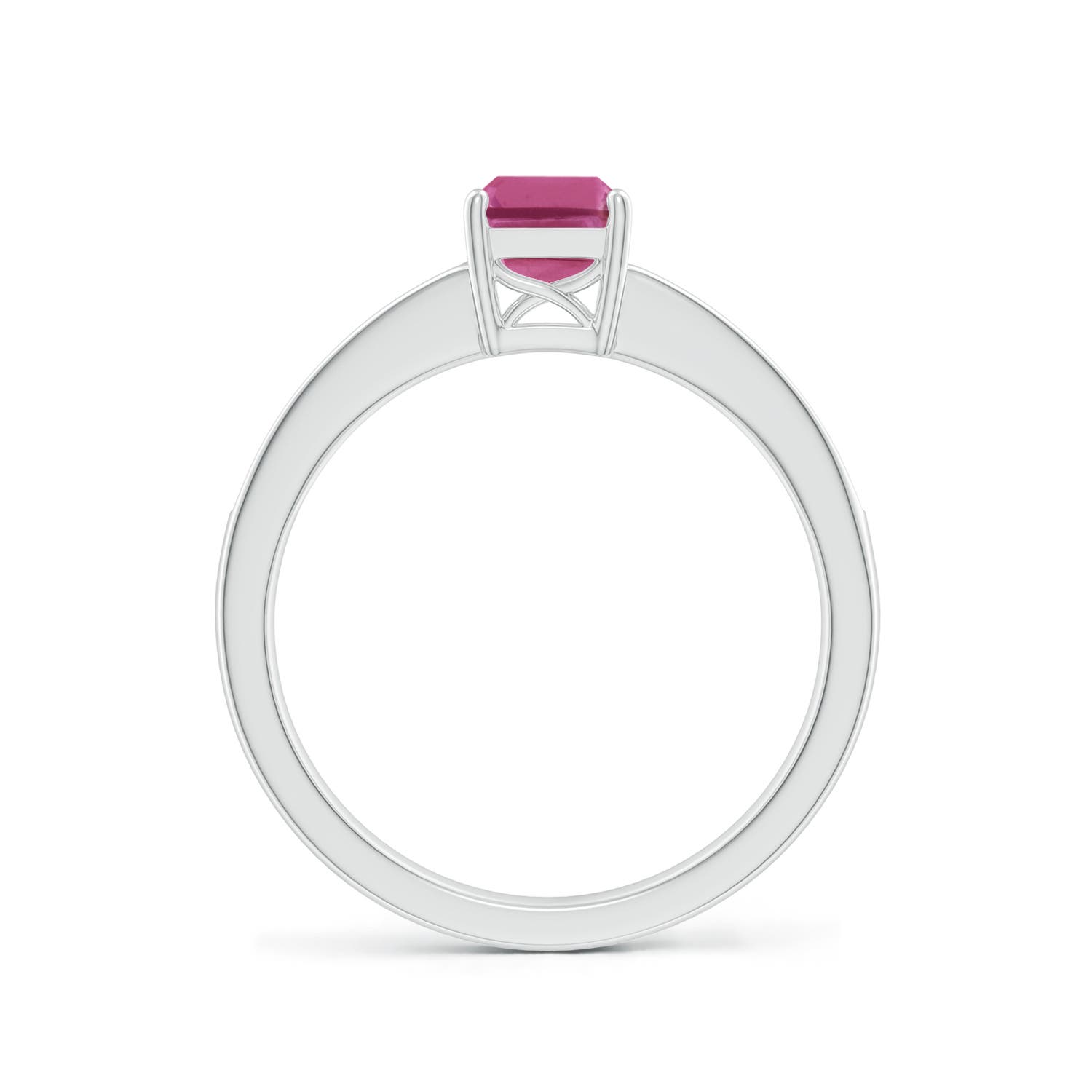 AAAA - Pink Sapphire / 1.28 CT / 14 KT White Gold