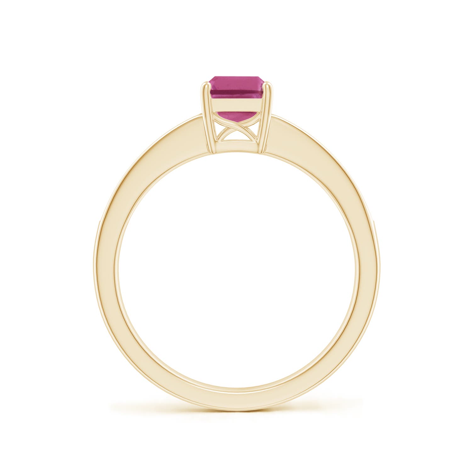 AAAA - Pink Sapphire / 1.28 CT / 14 KT Yellow Gold