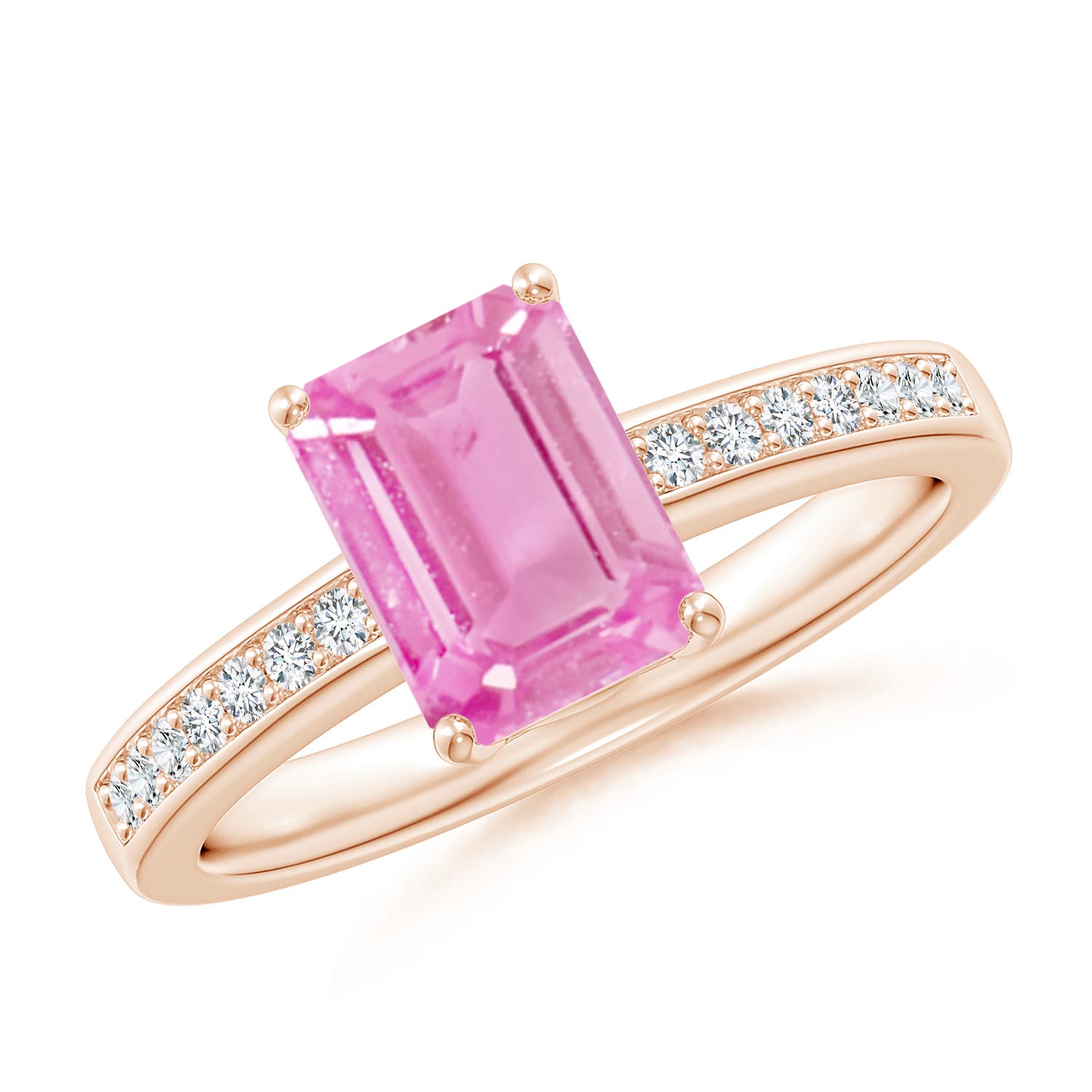 A - Pink Sapphire / 1.64 CT / 14 KT Rose Gold