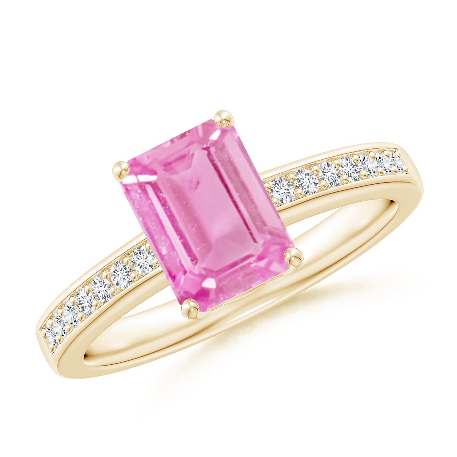 A - Pink Sapphire / 1.64 CT / 14 KT Yellow Gold