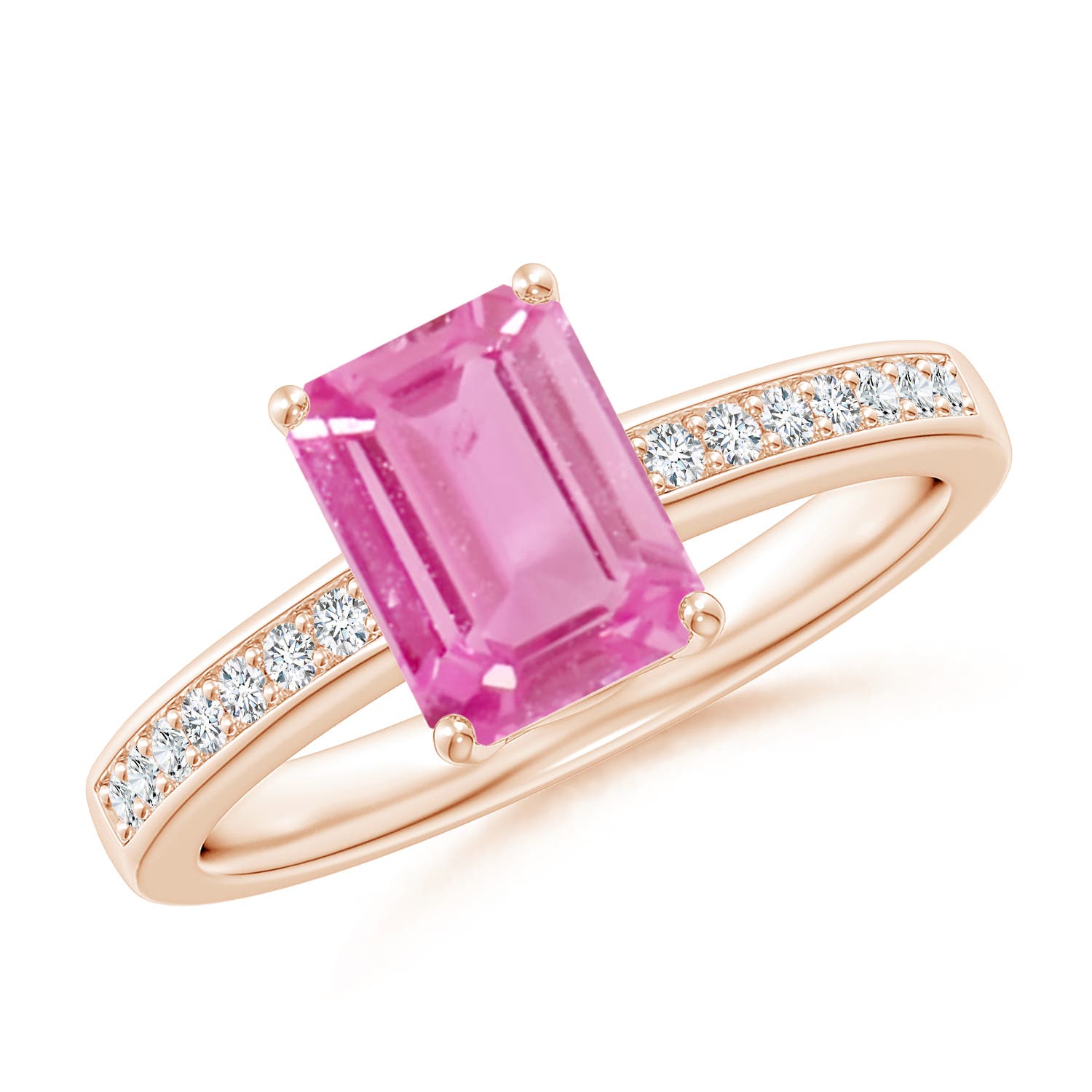 AA - Pink Sapphire / 1.64 CT / 14 KT Rose Gold