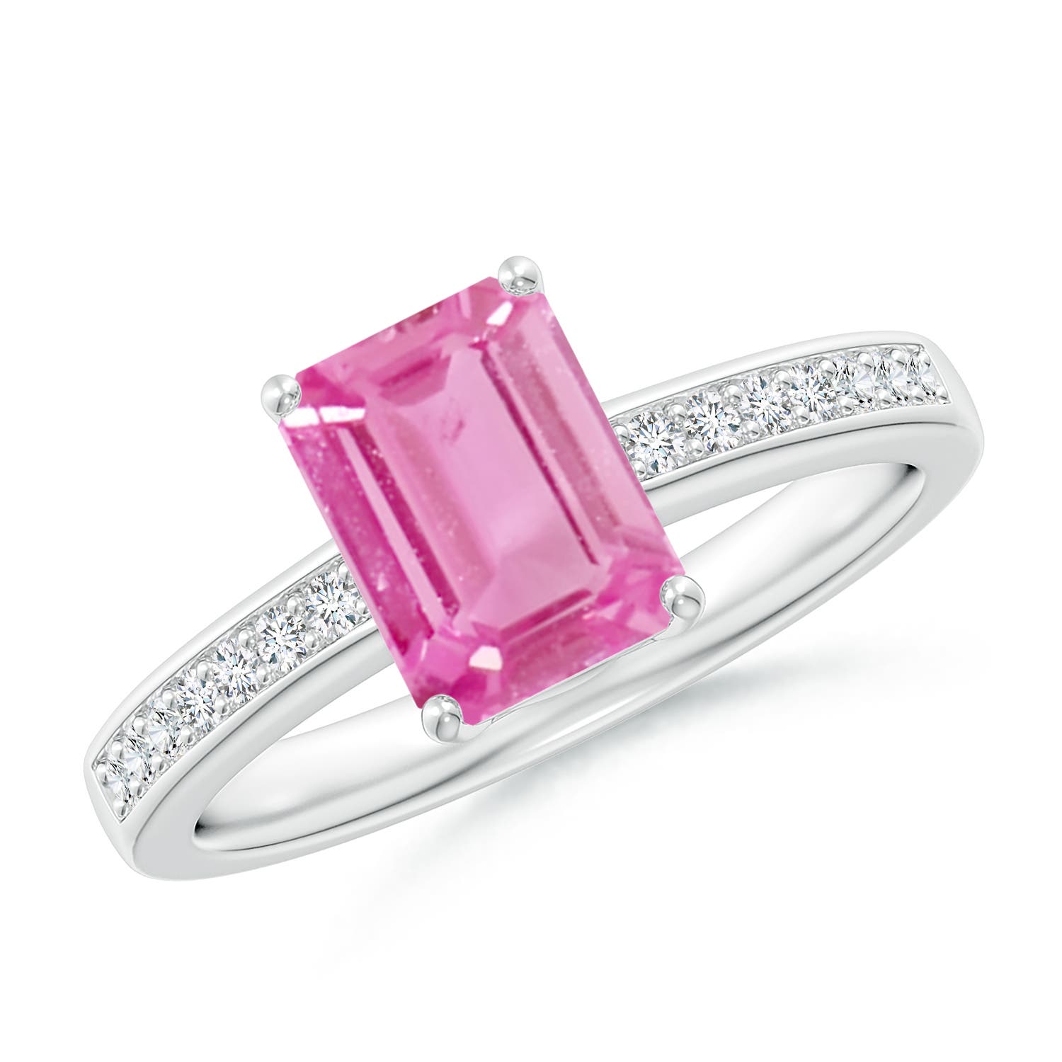 AA - Pink Sapphire / 1.64 CT / 14 KT White Gold