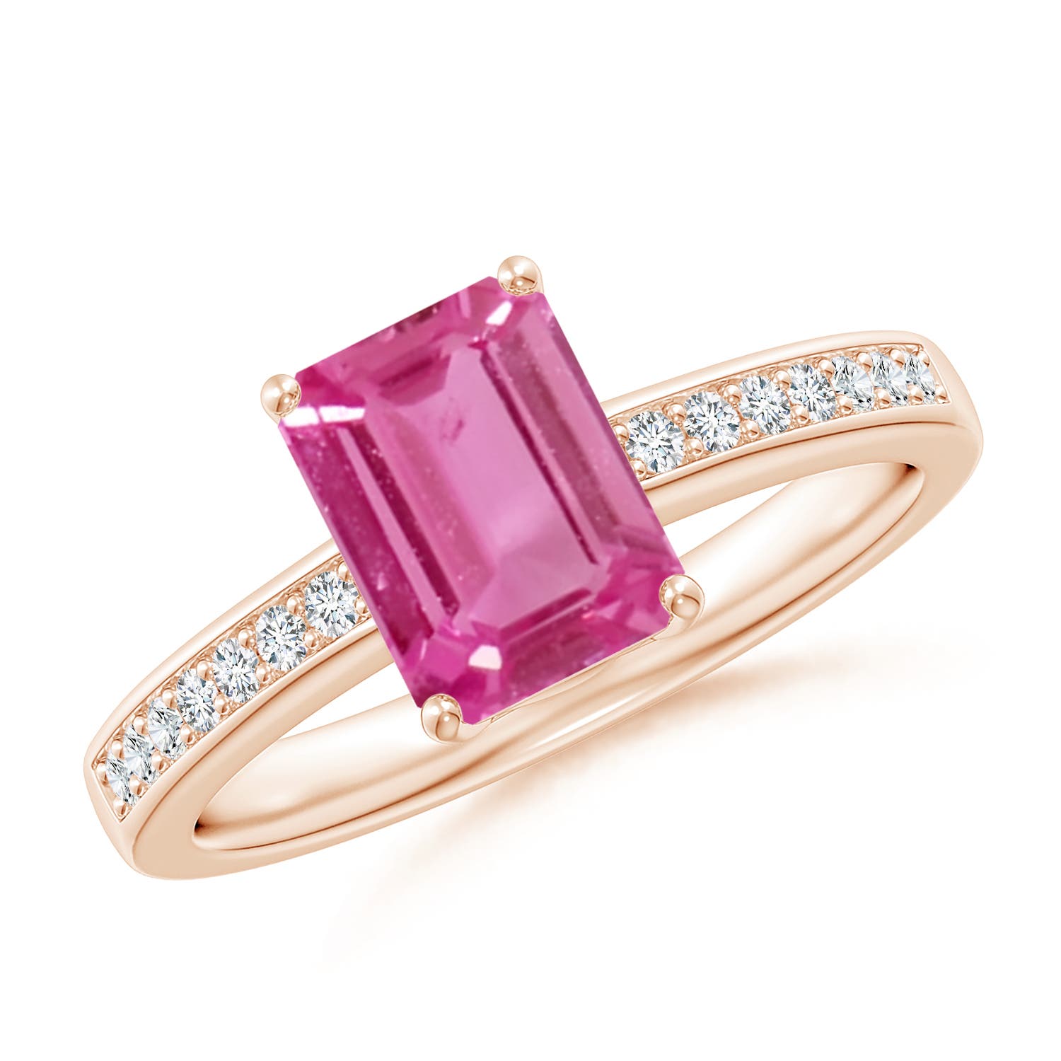 AAAA - Pink Sapphire / 1.64 CT / 14 KT Rose Gold