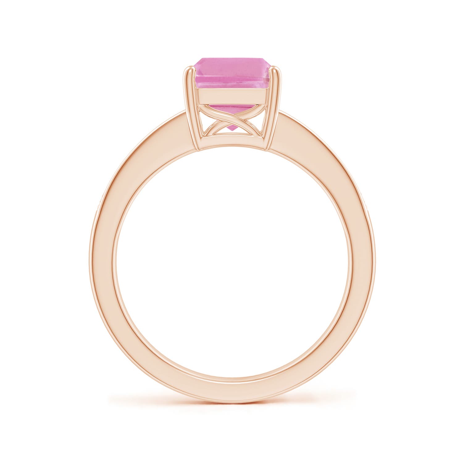 A - Pink Sapphire / 2.14 CT / 14 KT Rose Gold