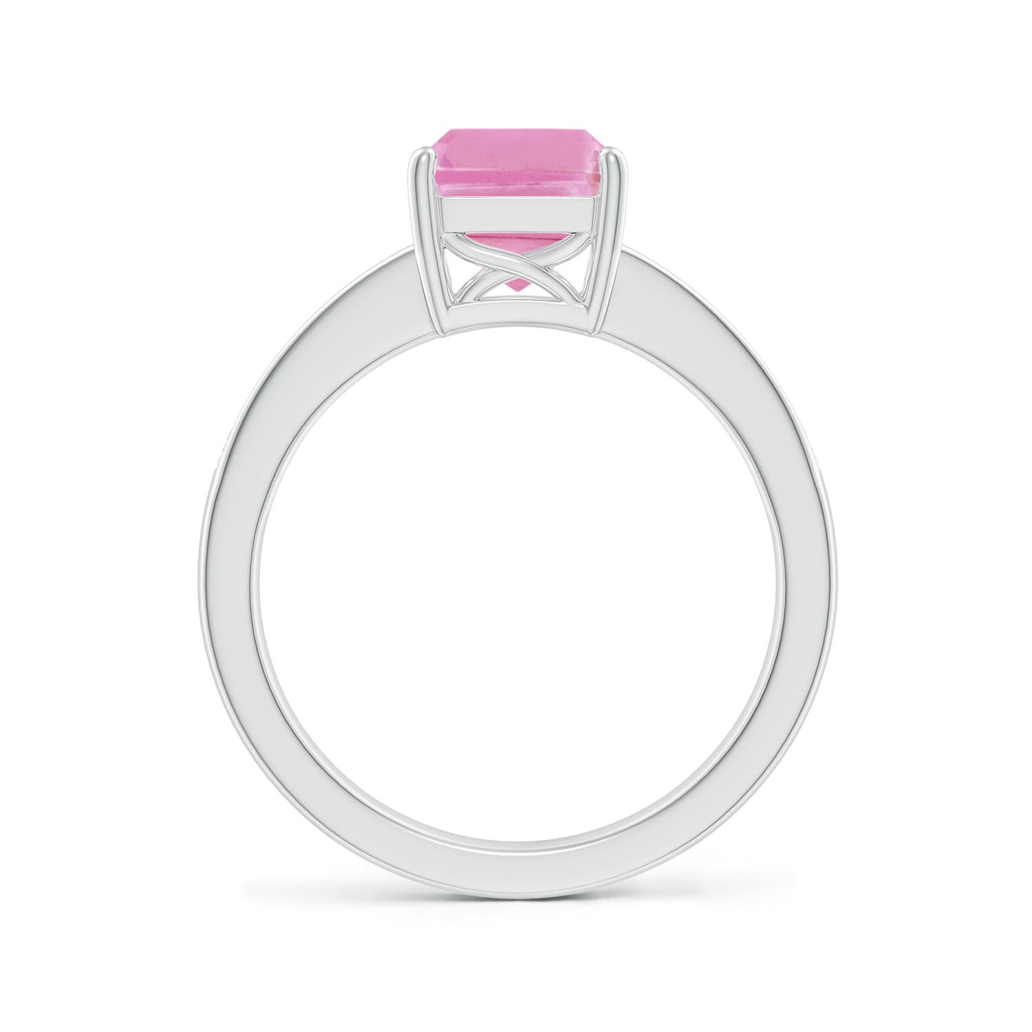 A - Pink Sapphire / 2.14 CT / 14 KT White Gold