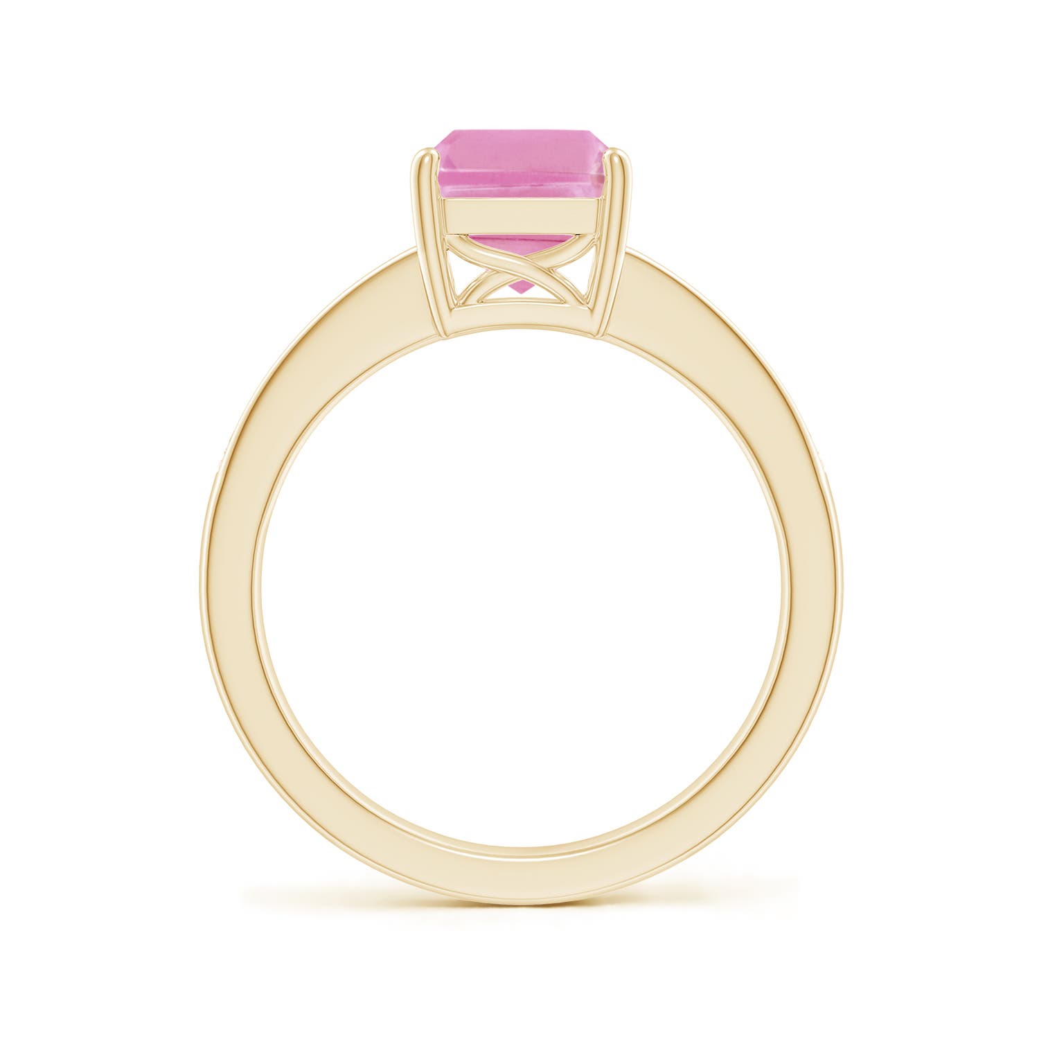 A - Pink Sapphire / 2.14 CT / 14 KT Yellow Gold