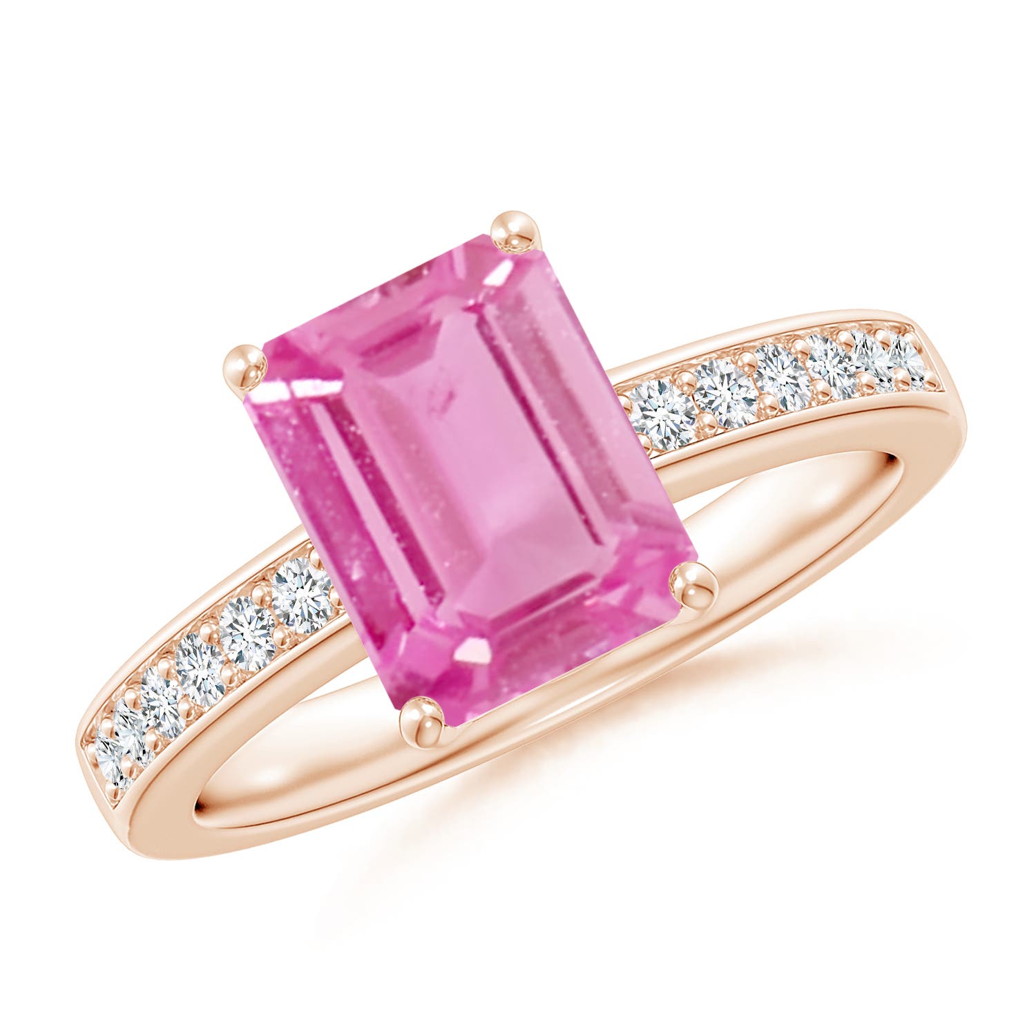 AA - Pink Sapphire / 2.14 CT / 14 KT Rose Gold