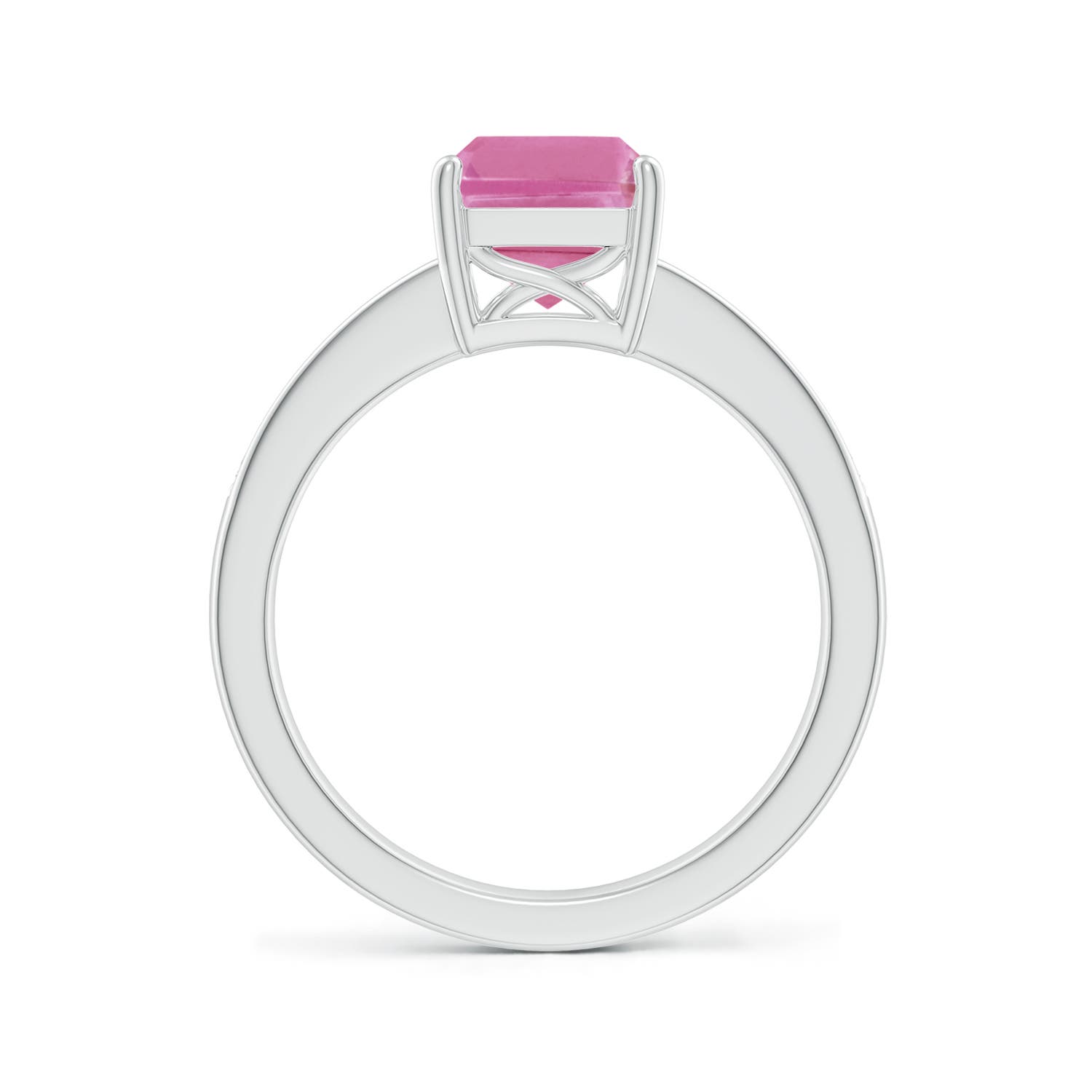 AA - Pink Sapphire / 2.14 CT / 14 KT White Gold