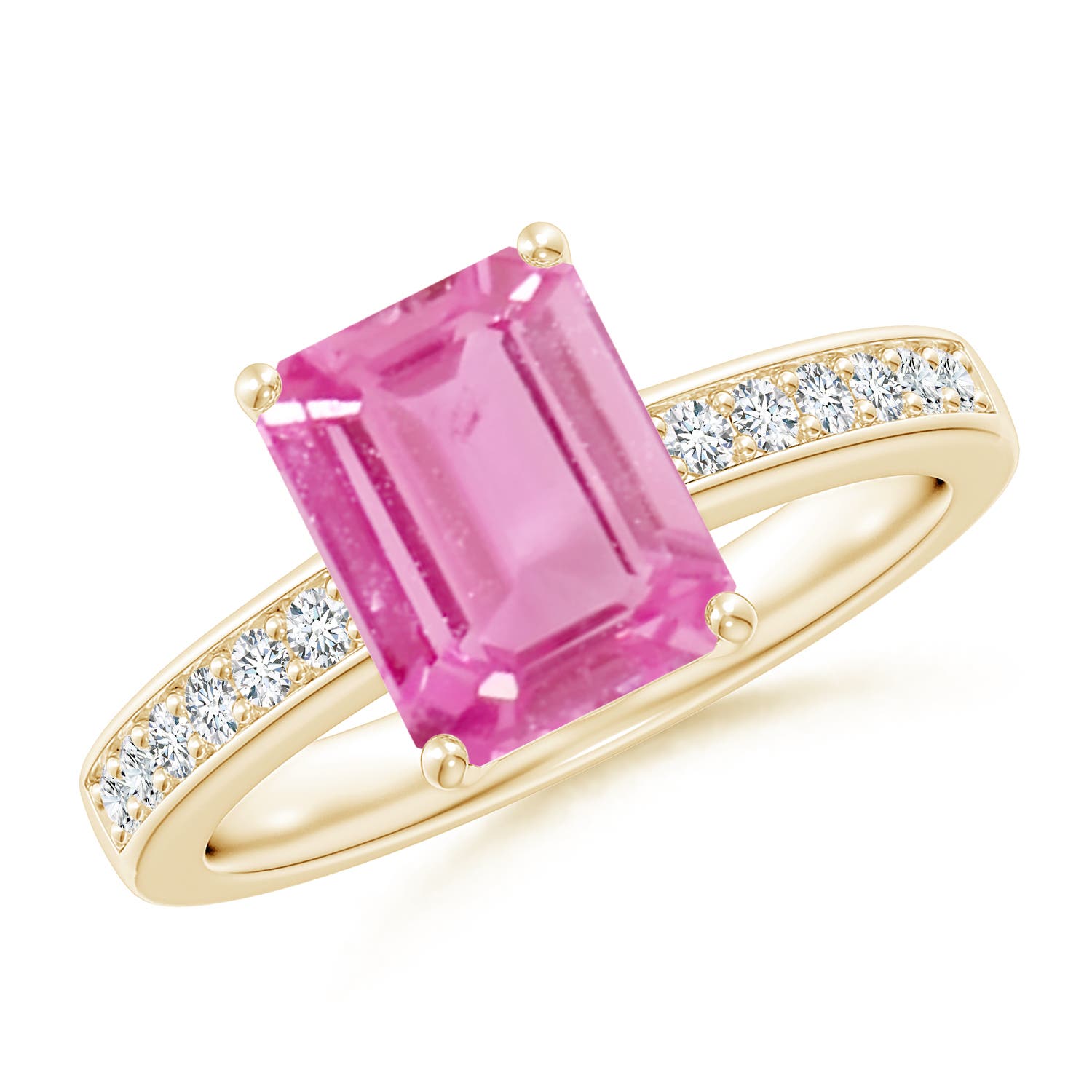 AA - Pink Sapphire / 2.14 CT / 14 KT Yellow Gold